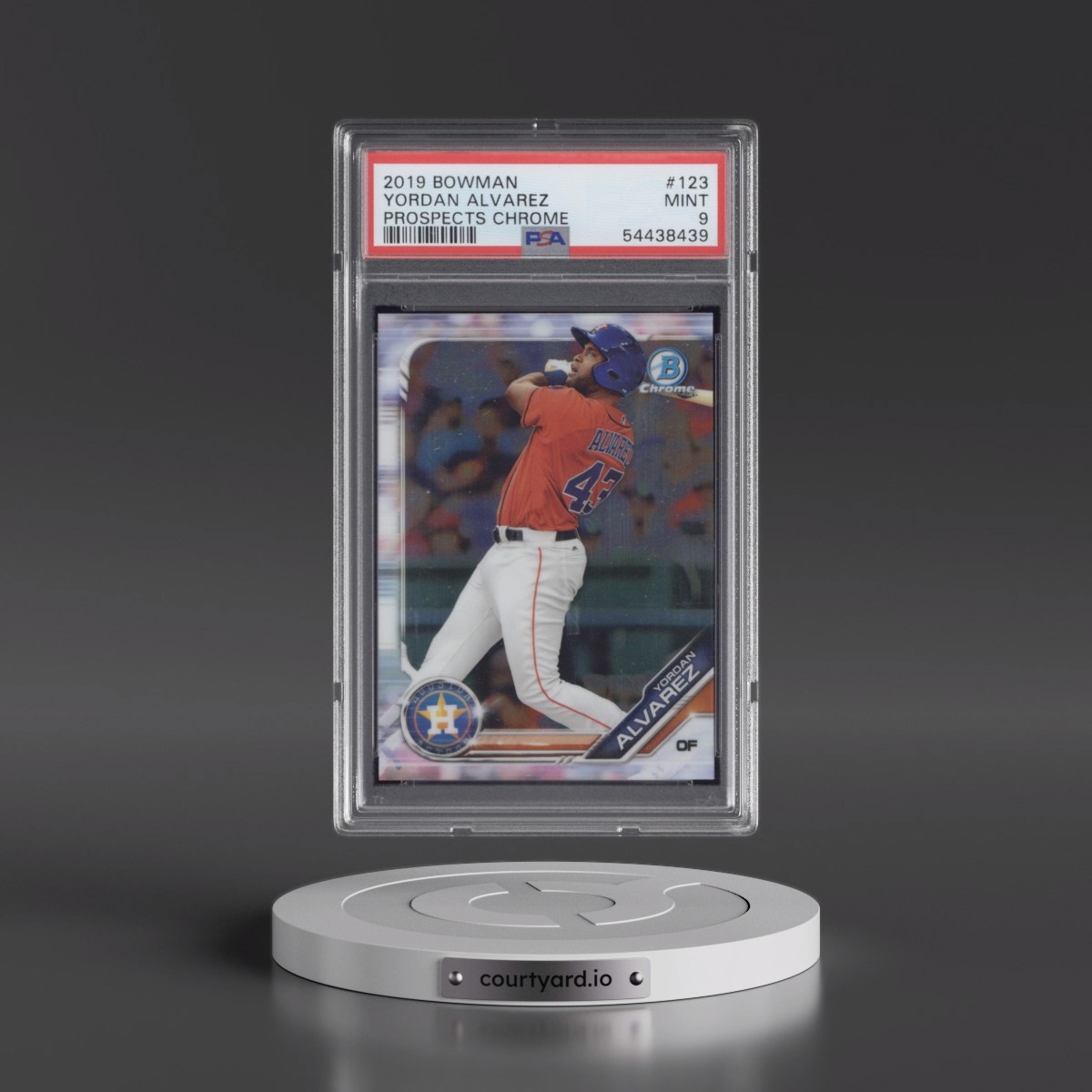 2019 Bowman Prospects Chrome #123 Yordan Alvarez (PSA 9 MINT)