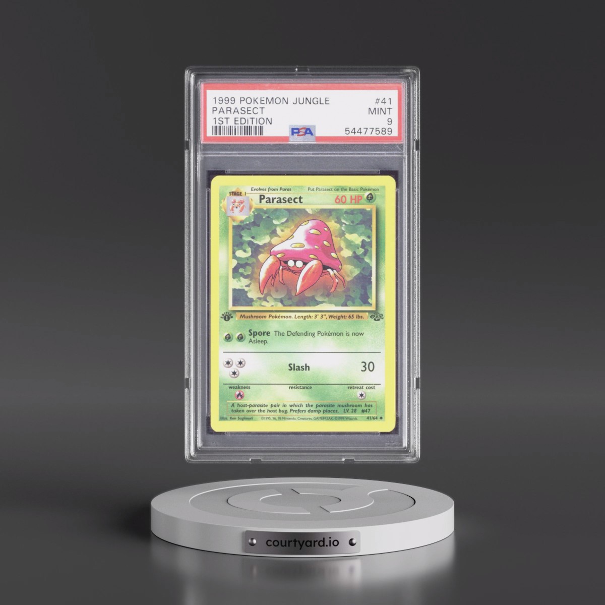 1999 Pokémon Jungle #41 Parasect - 1st Edition (PSA 9 MINT)