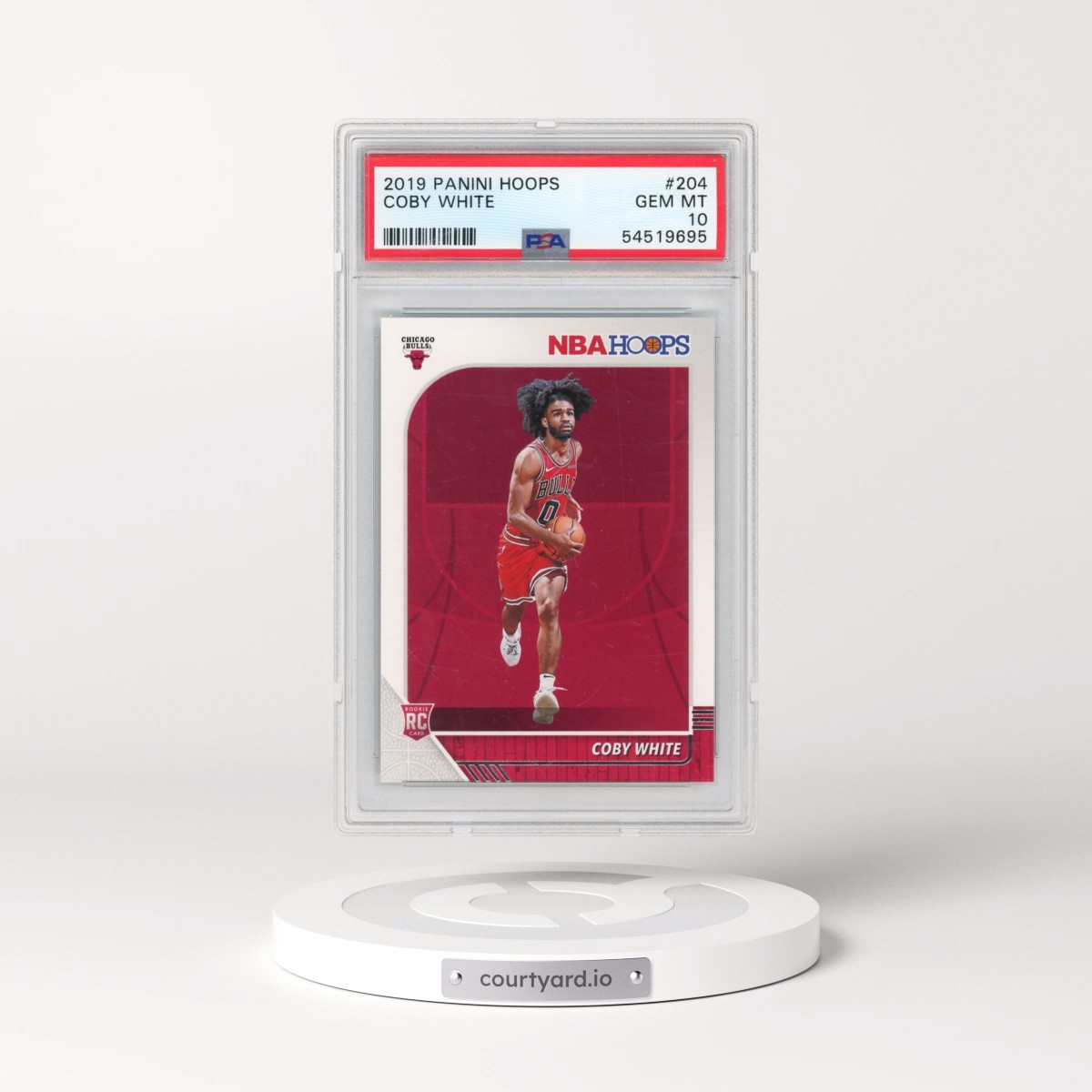 2019 Panini Hoops #204 Coby White (PSA 10 GEM MINT)