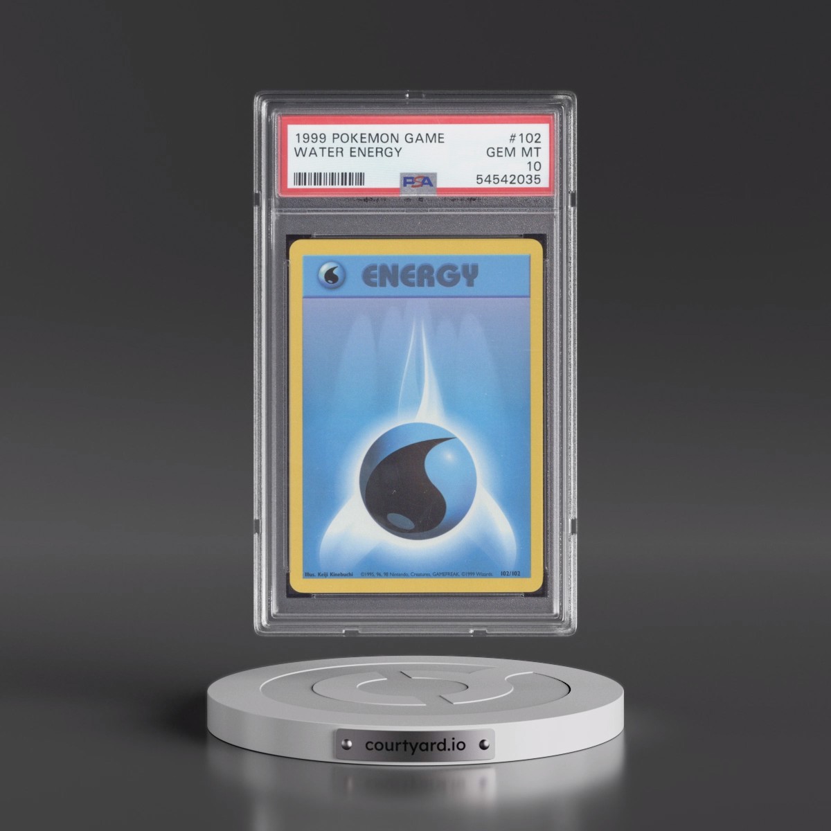 1999 Pokémon Game Water Energy #102 PSA 10