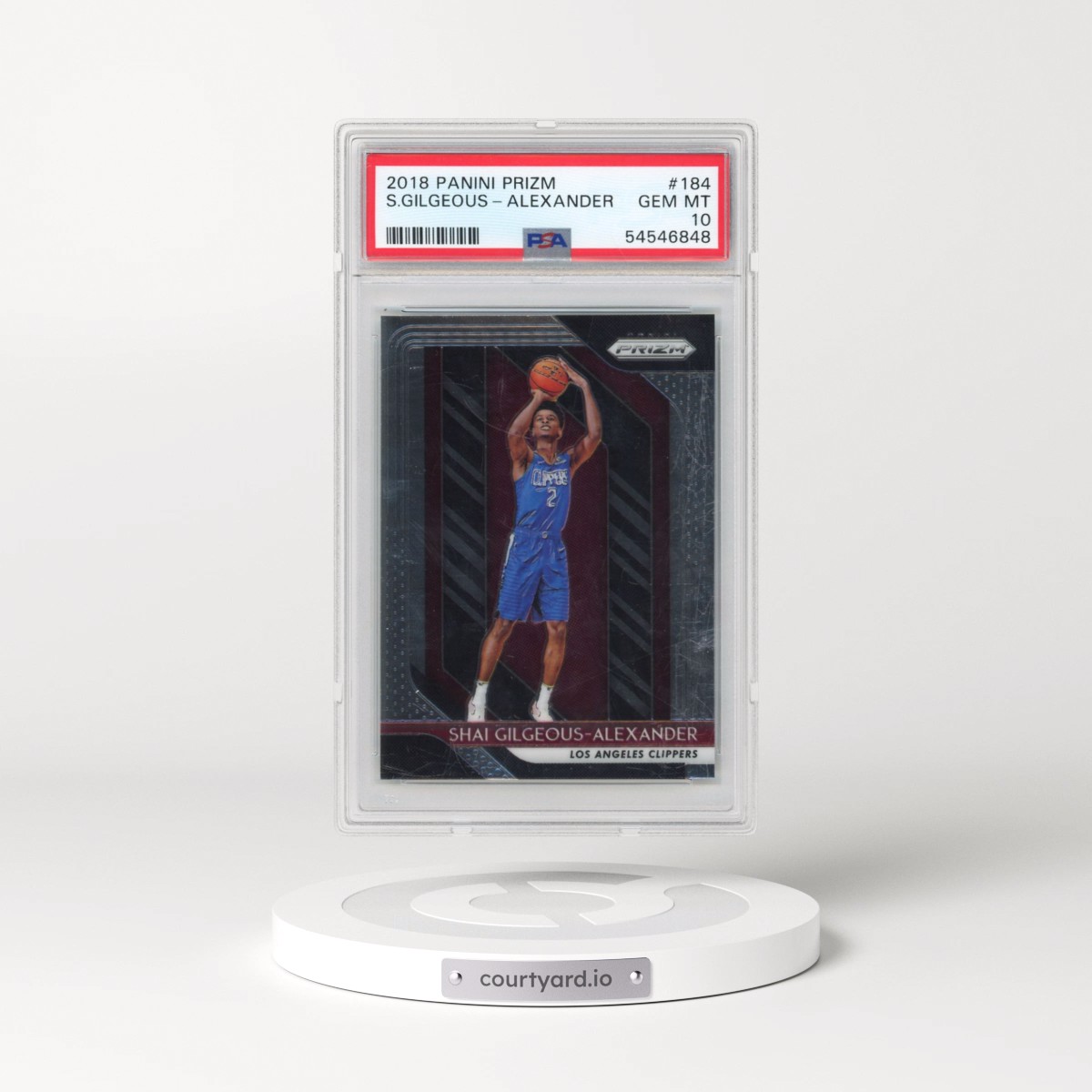 2018 Panini Prizm #184 Shai Gilgeous-Alexander (PSA 10 GEM MINT)