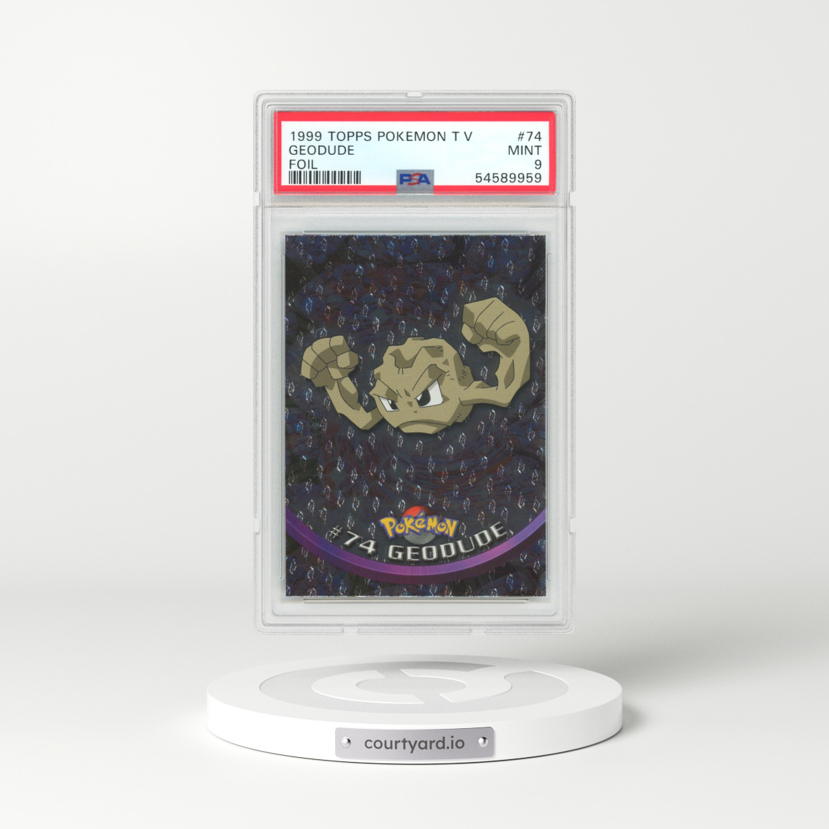 1999 Topps Pokemon #74 Geodude (PSA 9 MINT)
