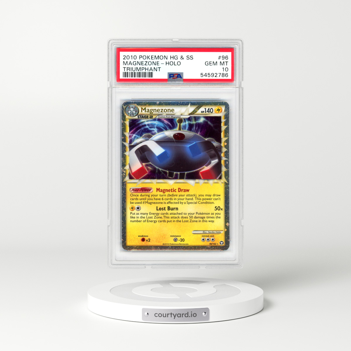2010 HS Triumphant #96 Magnezone - Holo (PSA 10 GEM MINT)