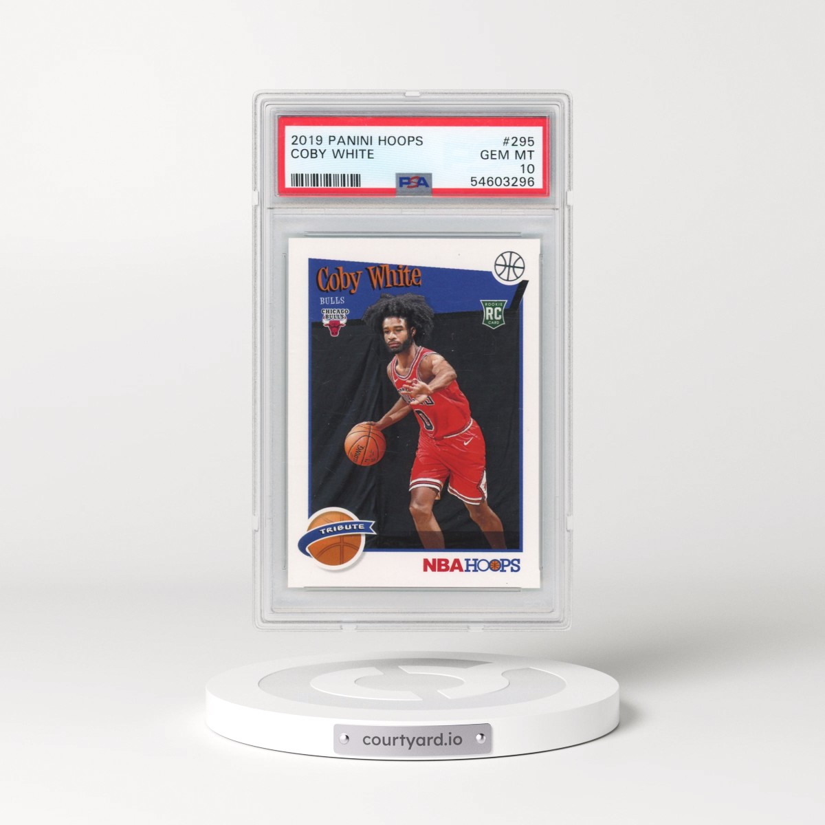 2019 Panini Hoops #295 Coby White (PSA 10 GEM MINT)