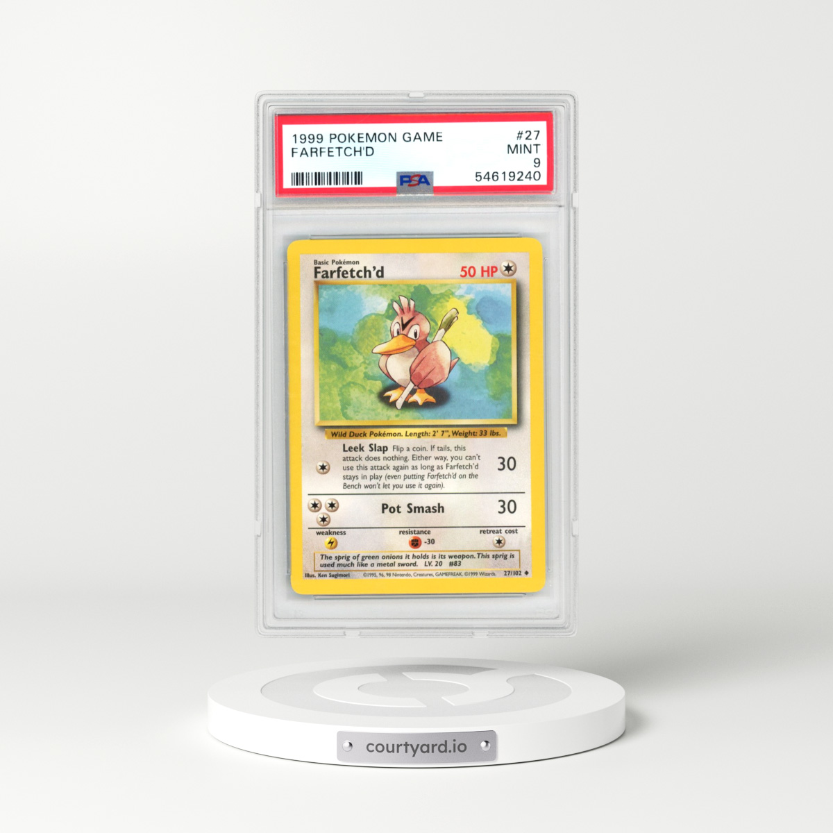 1999 Pokémon Game #27 Farfetch'd (PSA 9 MINT)