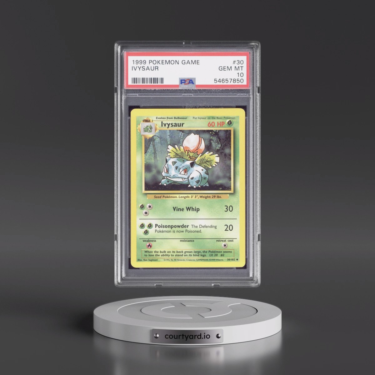 1999 Pokémon Game #30 Ivysaur (PSA 10 GEM MINT)