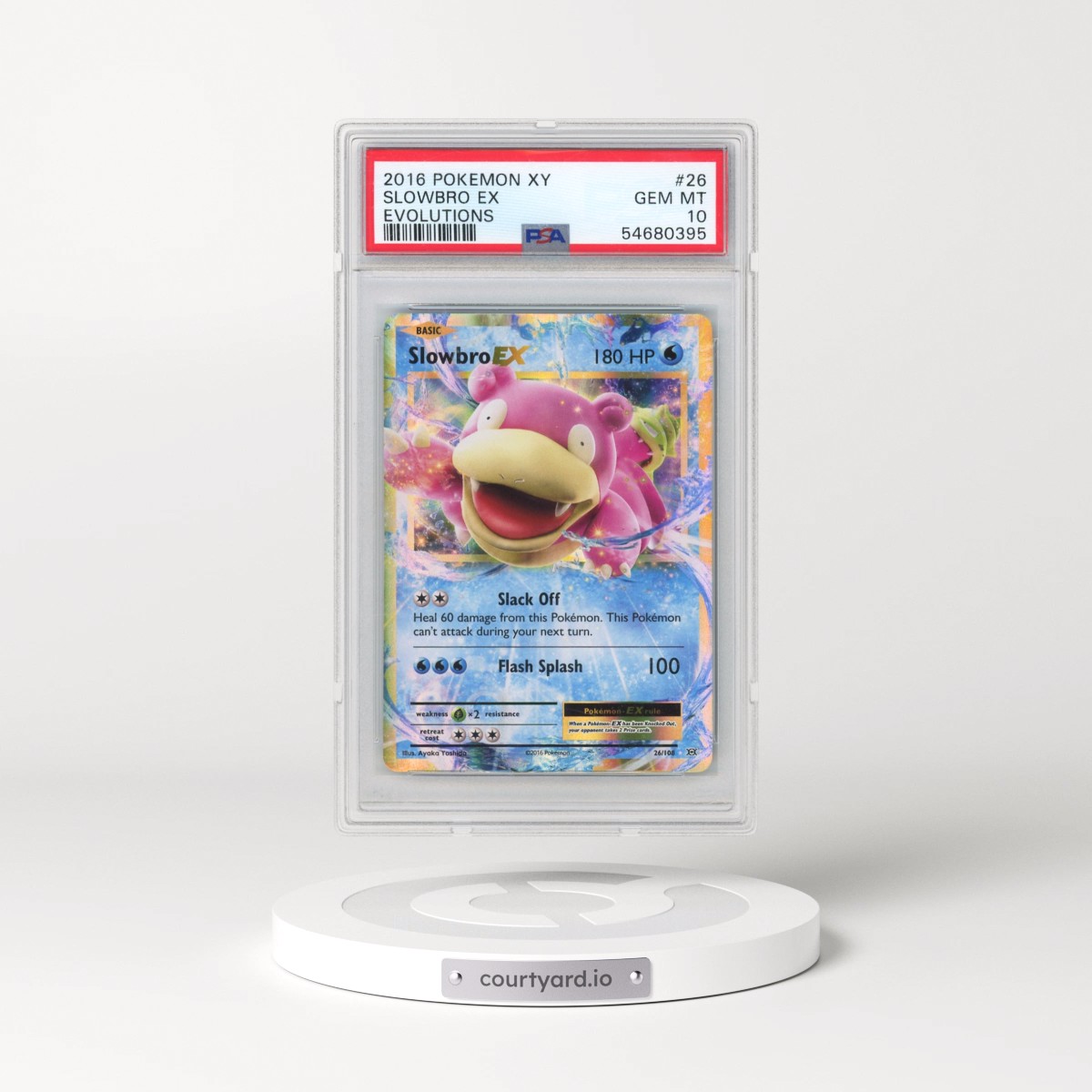 2016 Pokémon XY Evolutions #26 Slowbro EX - Holo (PSA 10 GEM MINT)