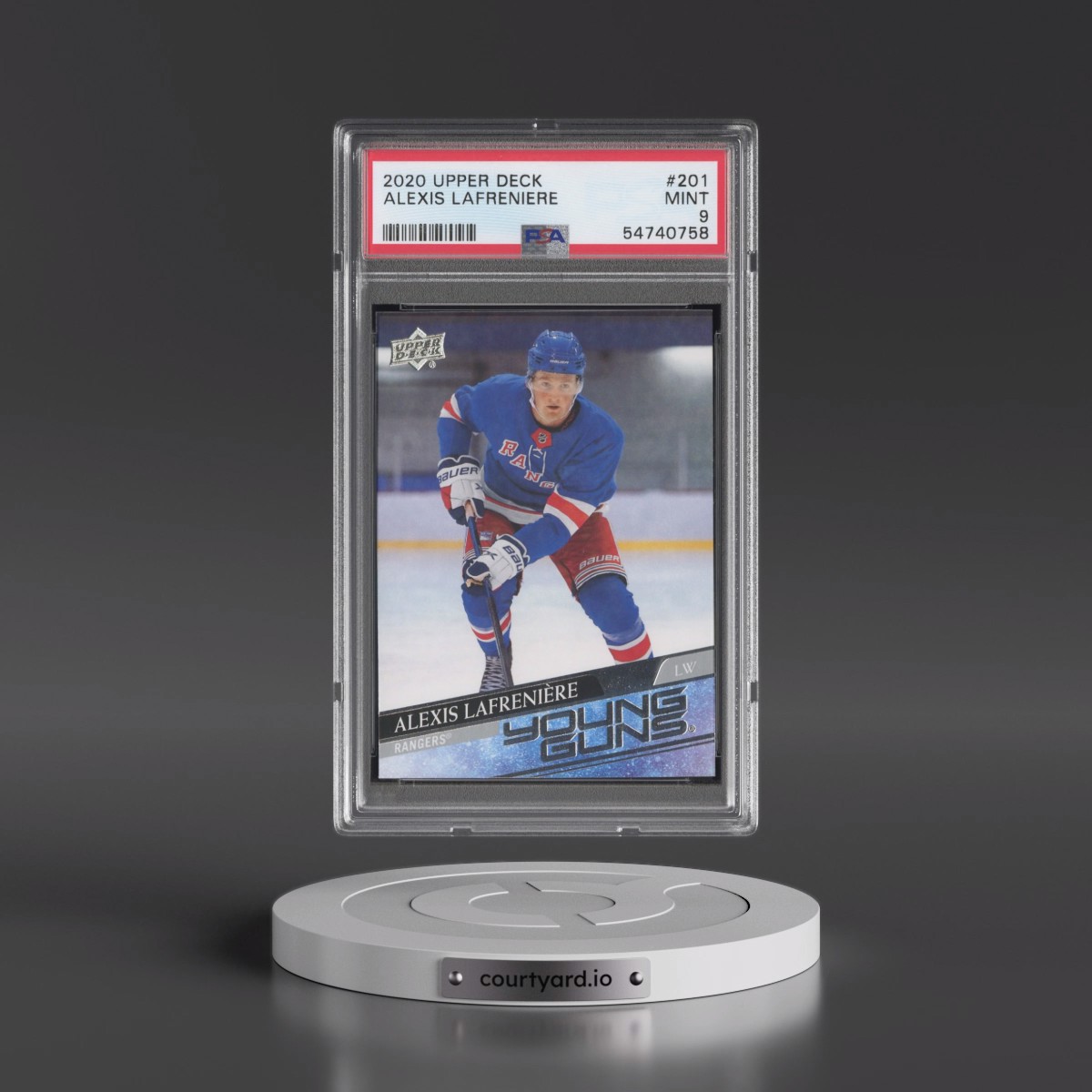 2020 Upper Deck #201 Alexis Lafreniere (PSA 9 MINT)