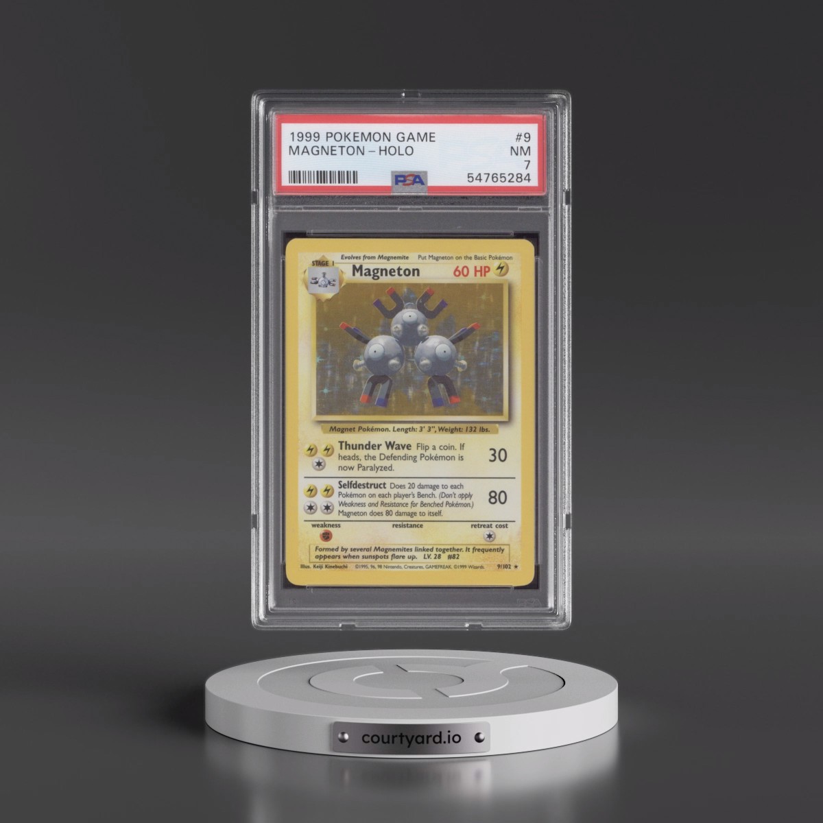 1999 Pokémon Game #9 Magneton - Holo (PSA 7 NM)