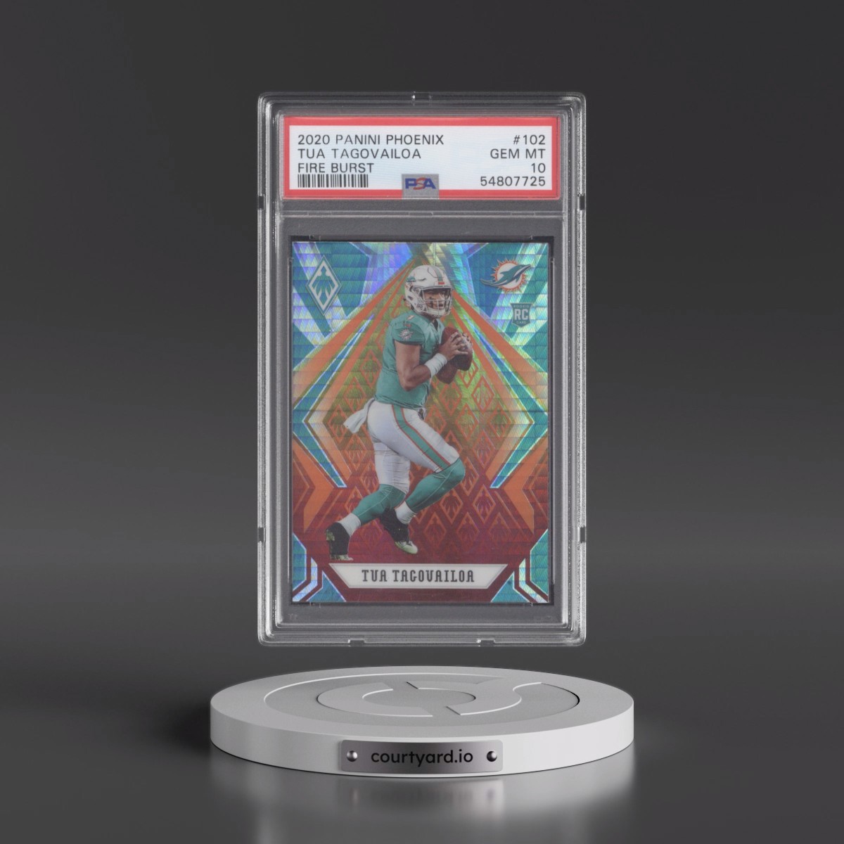 2020 Panini Phoenix Tua Tagovailoa - Fire Burst #102 PSA 10