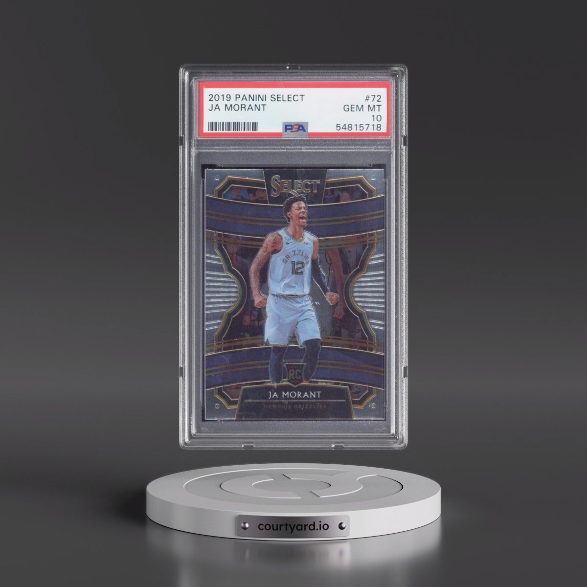 2019 Panini Select #72 Ja Morant (PSA 10 GEM MINT)