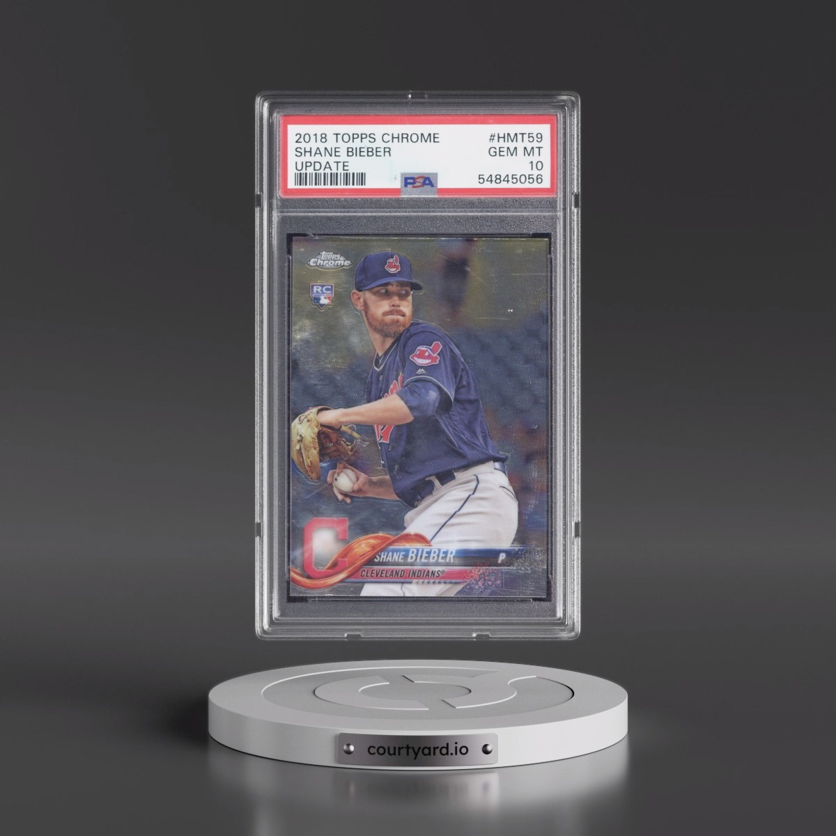 2018 Topps Chrome Update #HMT59 Shane Bieber (PSA 10 GEM MINT)