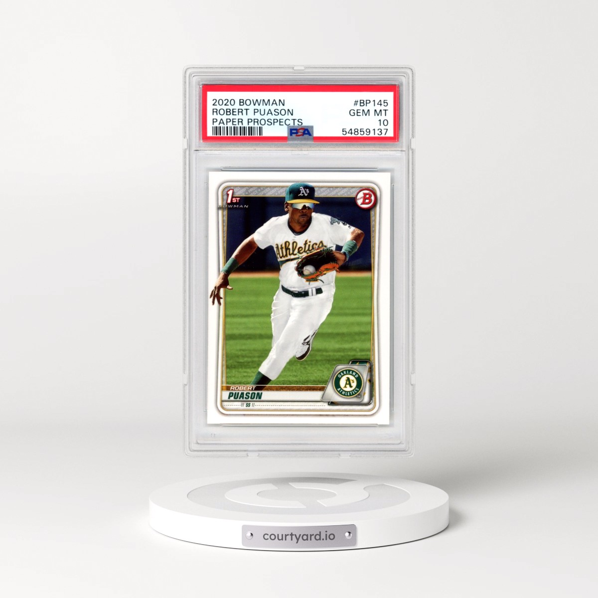 2020 Bowman Paper Prospects #BP145 Robert Puason (PSA 10 GEM MINT)