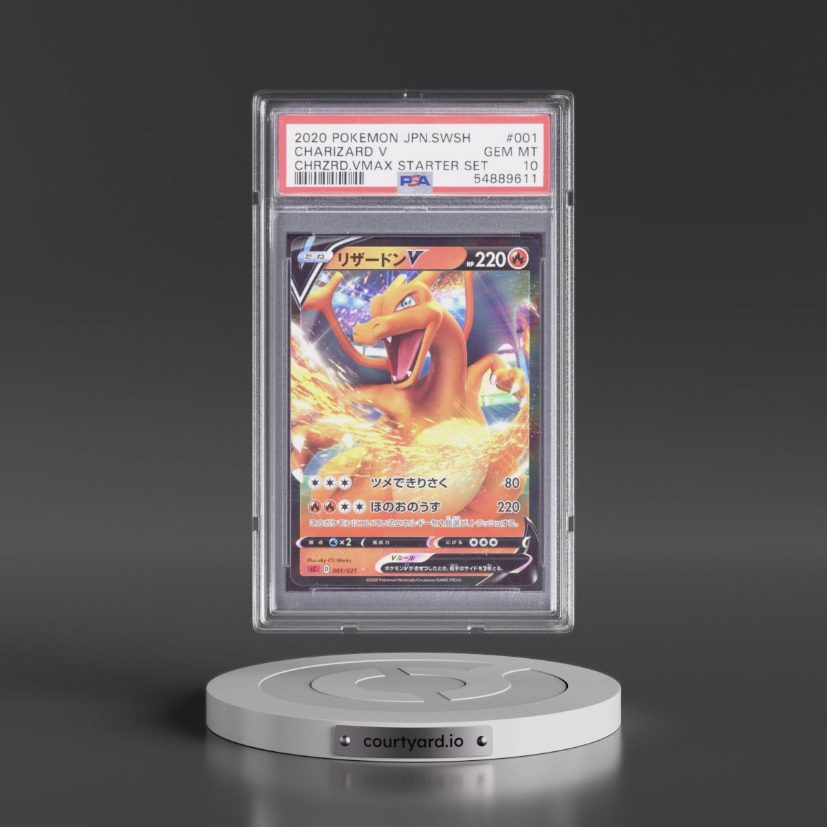 2020 Pokémon Sword & Shield Charizard Vmax Starter Set #001 Charizard V - Holo (PSA 10 GEM MINT)