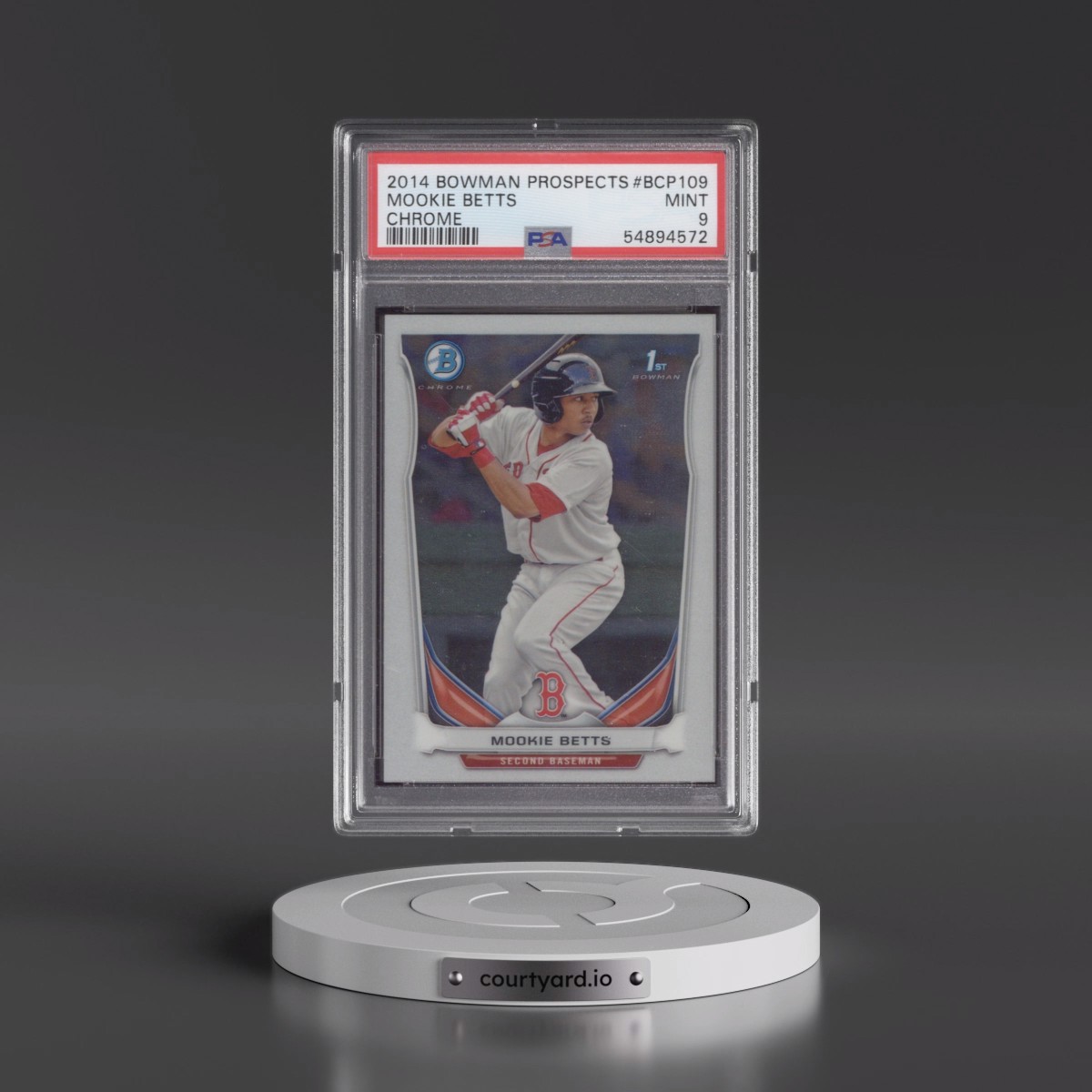 2014 Bowman Prospects #BCP109 Mookie Betts - Chrome (PSA 9 MINT)