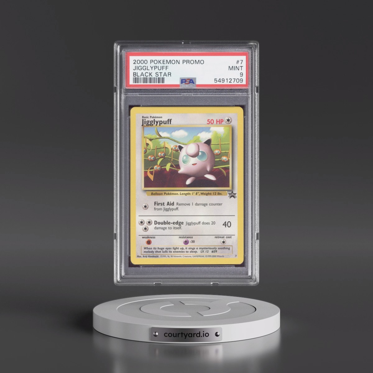 2000 Pokémon Promo Black Star #7 Jigglypuff (PSA 9 MINT)