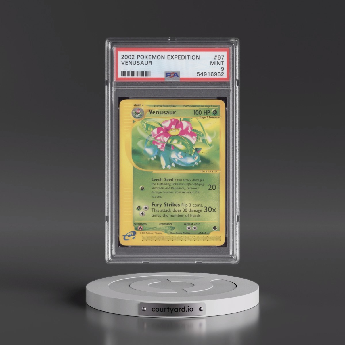 2002 Pokémon Expedition #67 Venusaur (PSA 9 MINT)