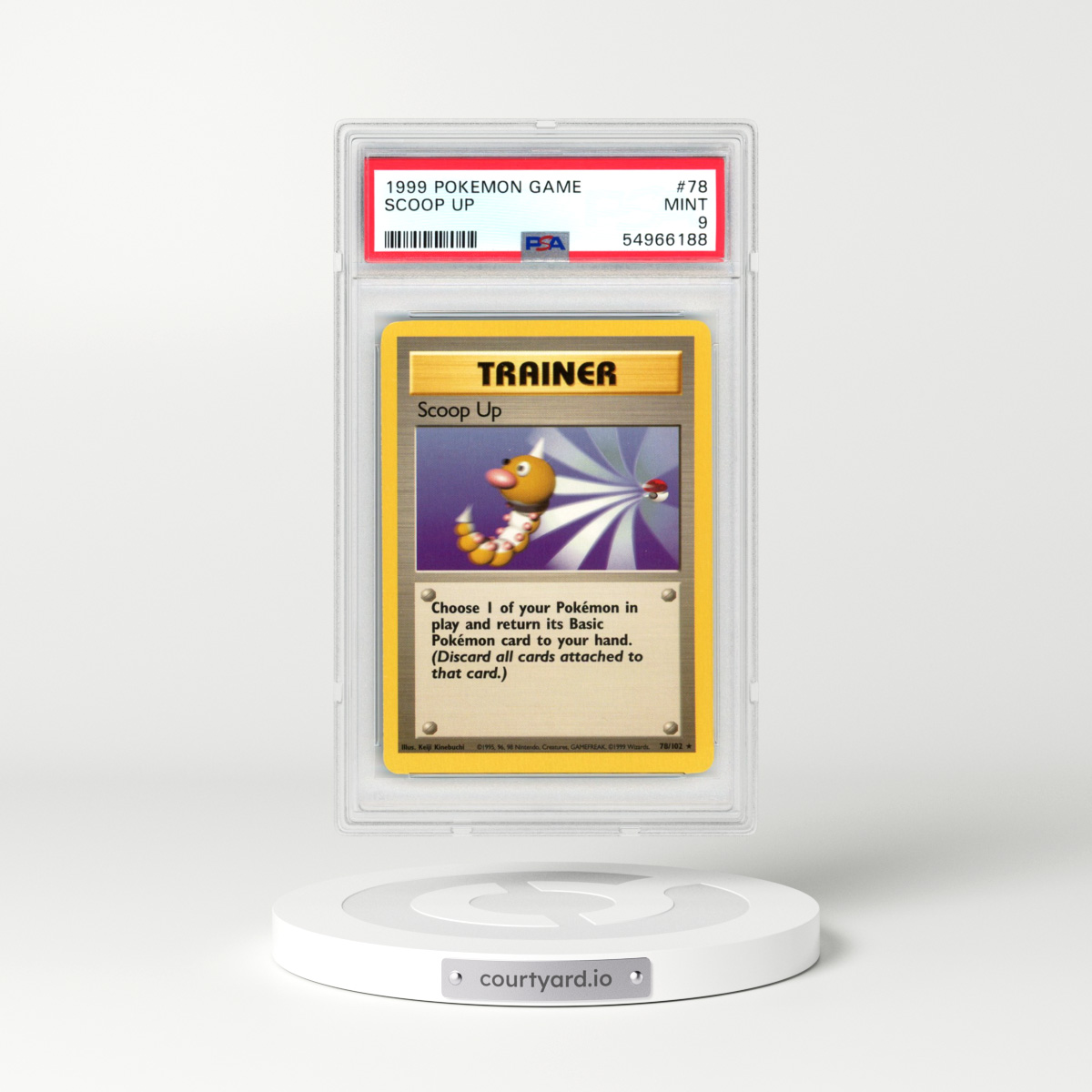 1999 Pokémon Game #78 Scoop Up (PSA 9 MINT)