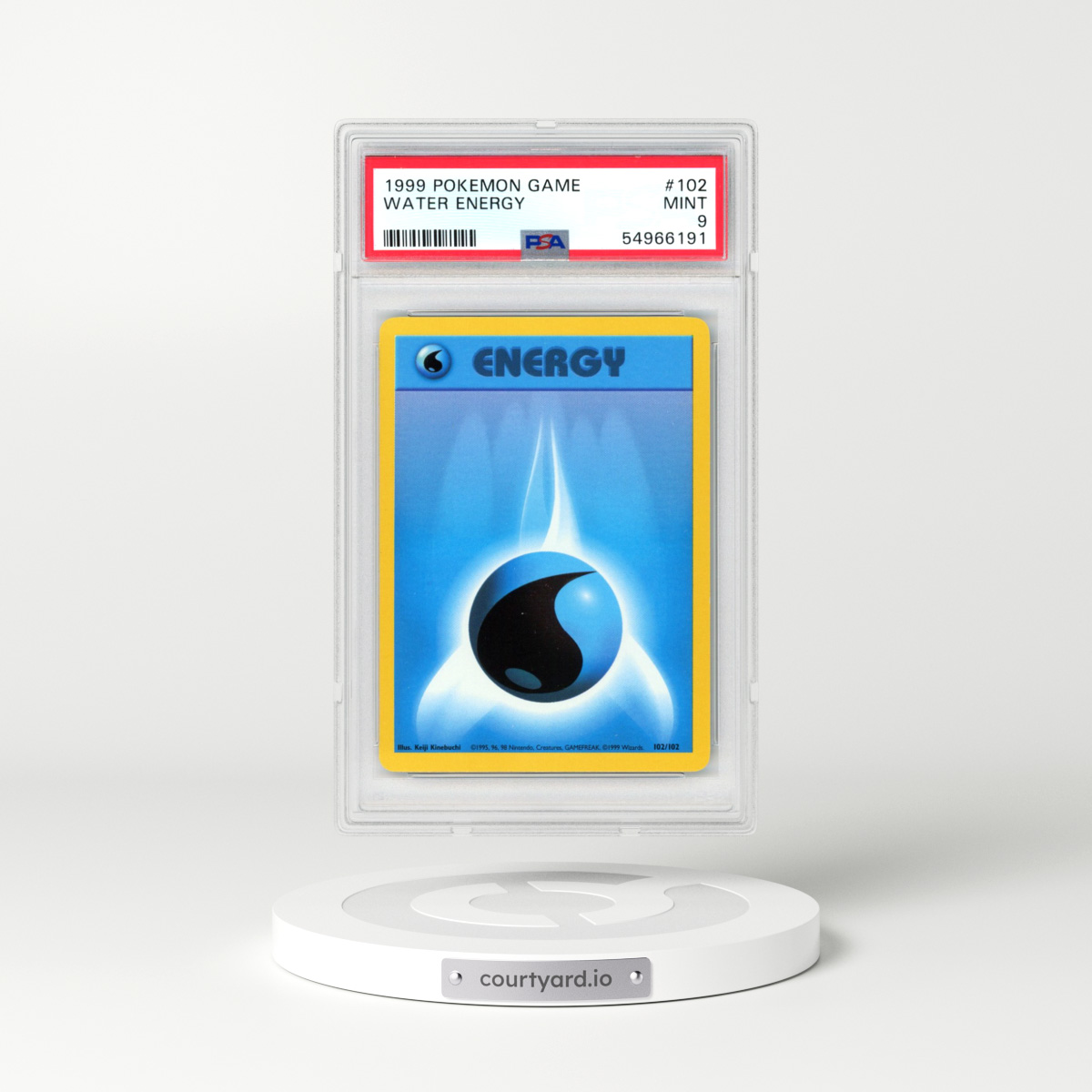 1999 Pokémon Game #102 Water Energy (PSA 9 MINT)