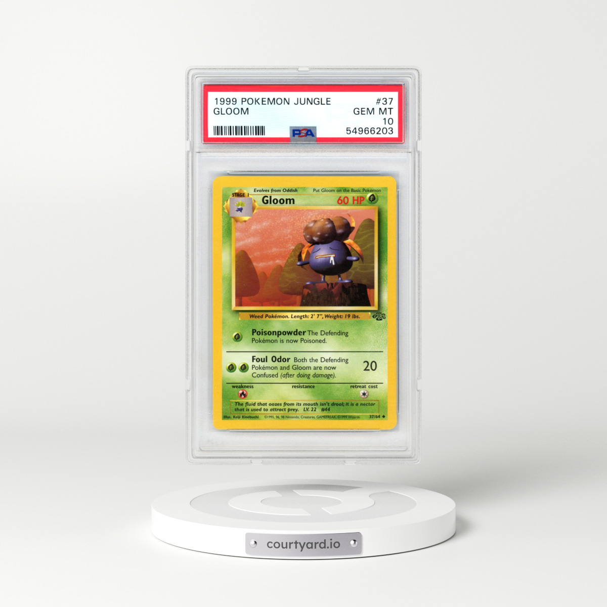 1999 Pokémon Jungle #37 Gloom (PSA 10 GEM MINT)