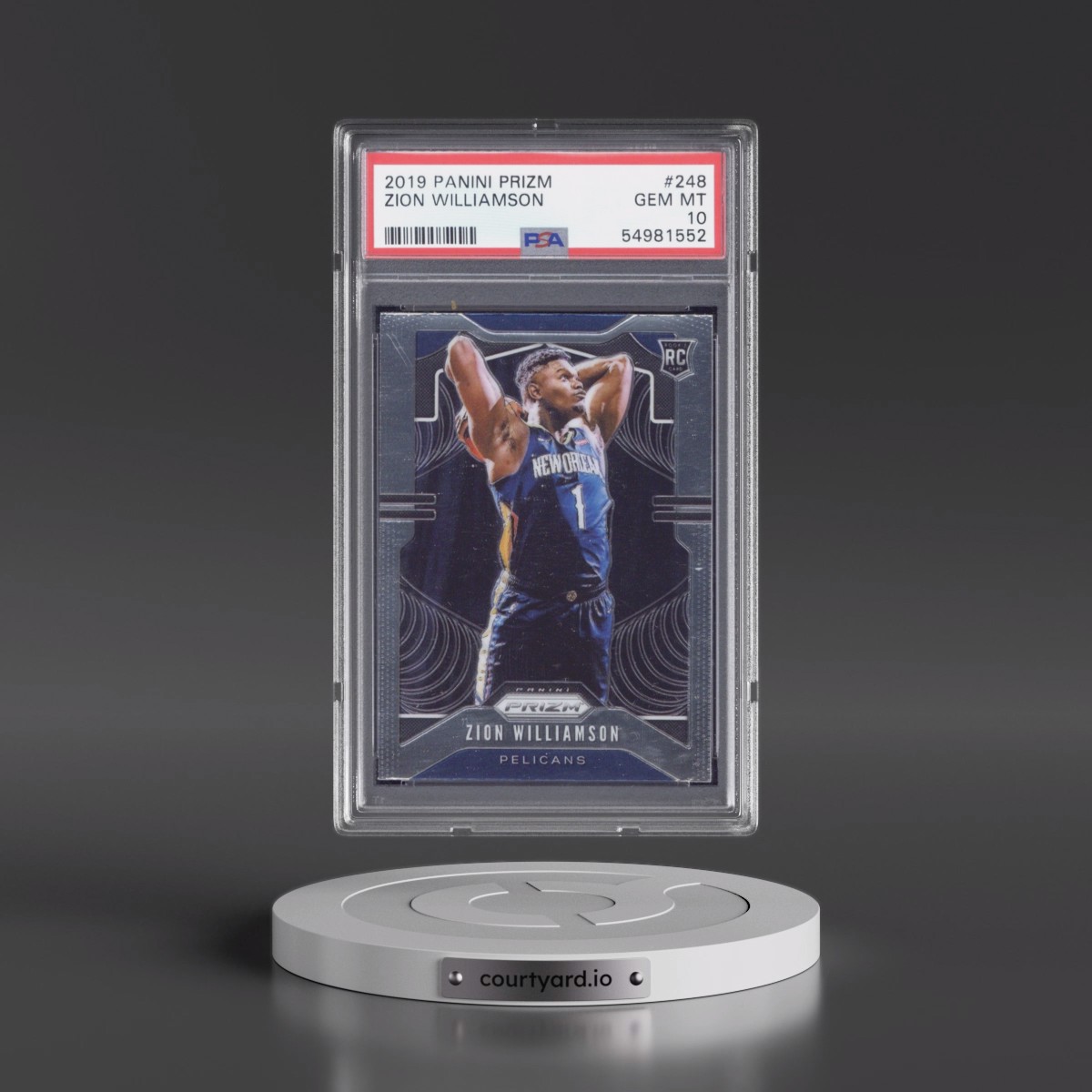 2019 Panini Prizm #248 Zion Williamson (PSA 10 GEM MINT)