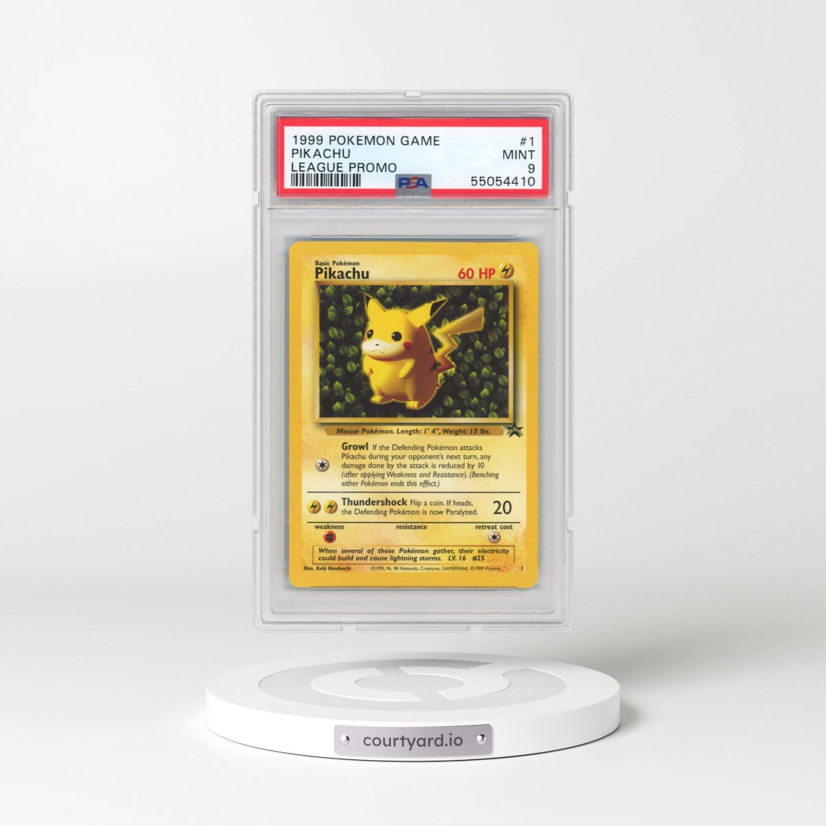 1999 Pokémon League Promo #1 Pikachu (PSA 9 MINT)