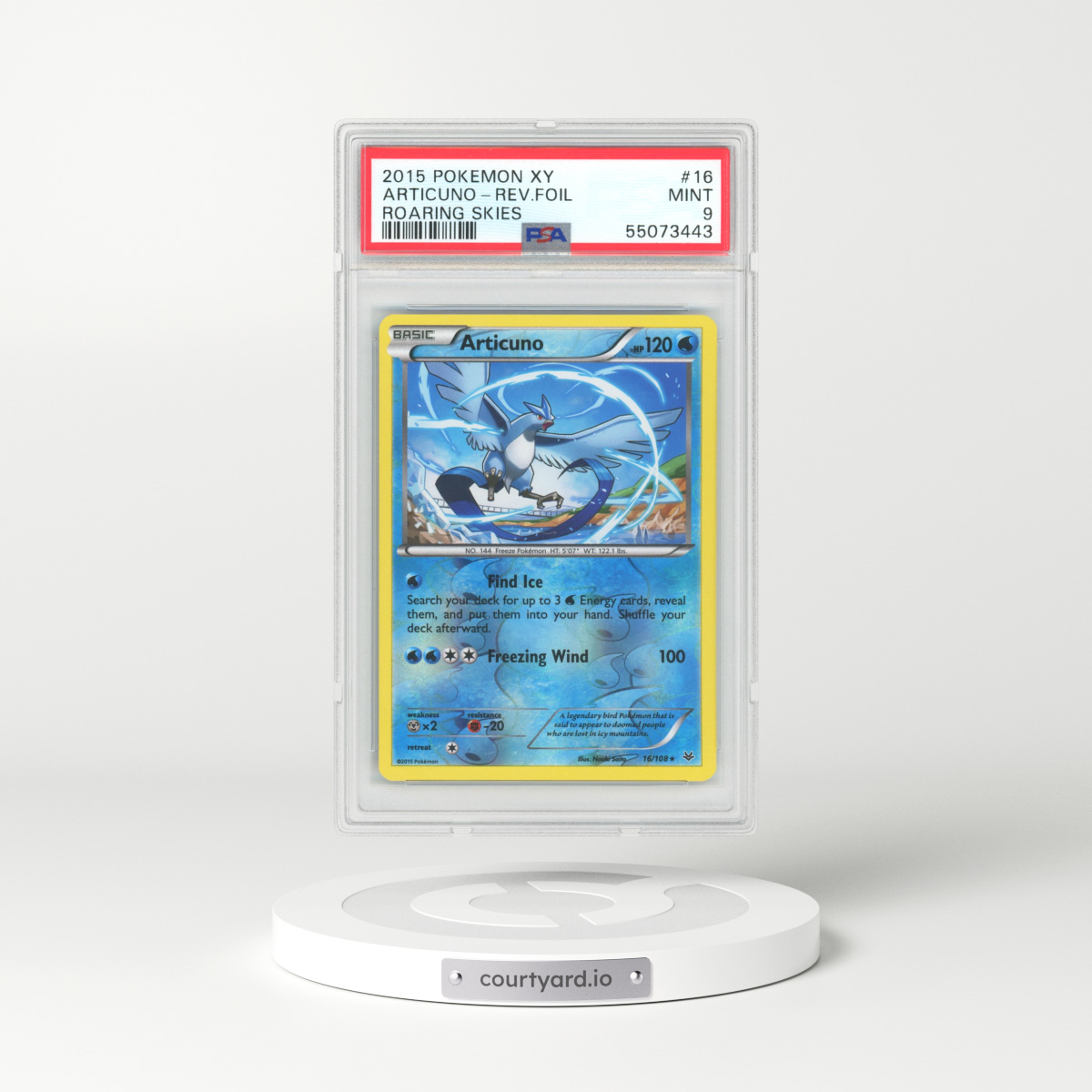 2015 Roaring Skies #16 Articuno - Holo (PSA 9 MINT)