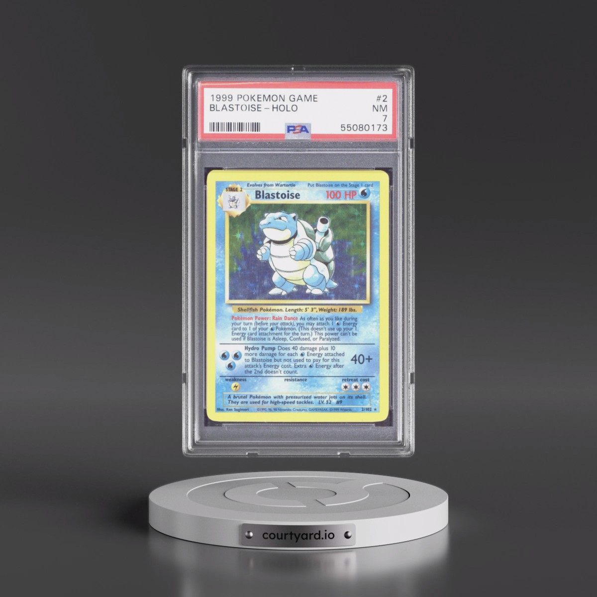 1999 Pokémon Game #2 Blastoise - Holo (PSA 7 NM)