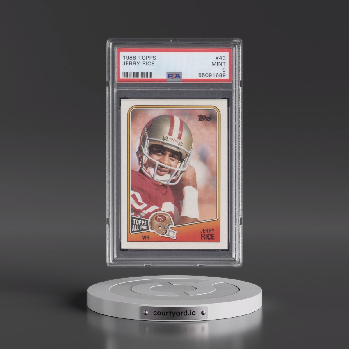 1988 Topps #43 Jerry Rice (PSA 9 MINT)
