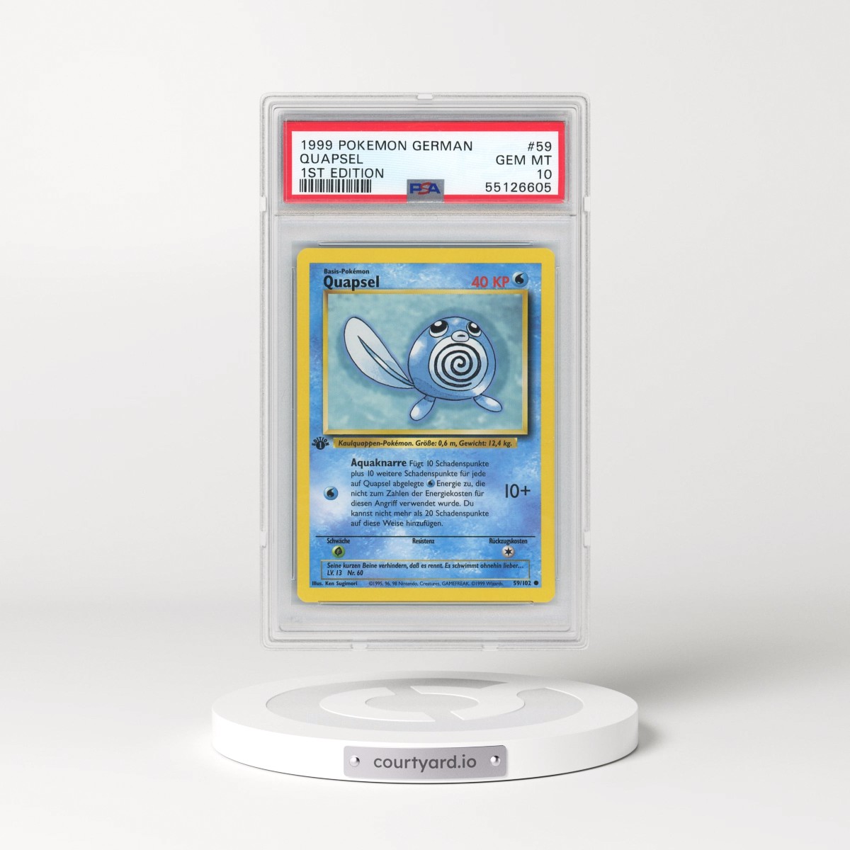 1999 Pokémon #59 Quapsel - 1st Edition (PSA 10 GEM MINT)