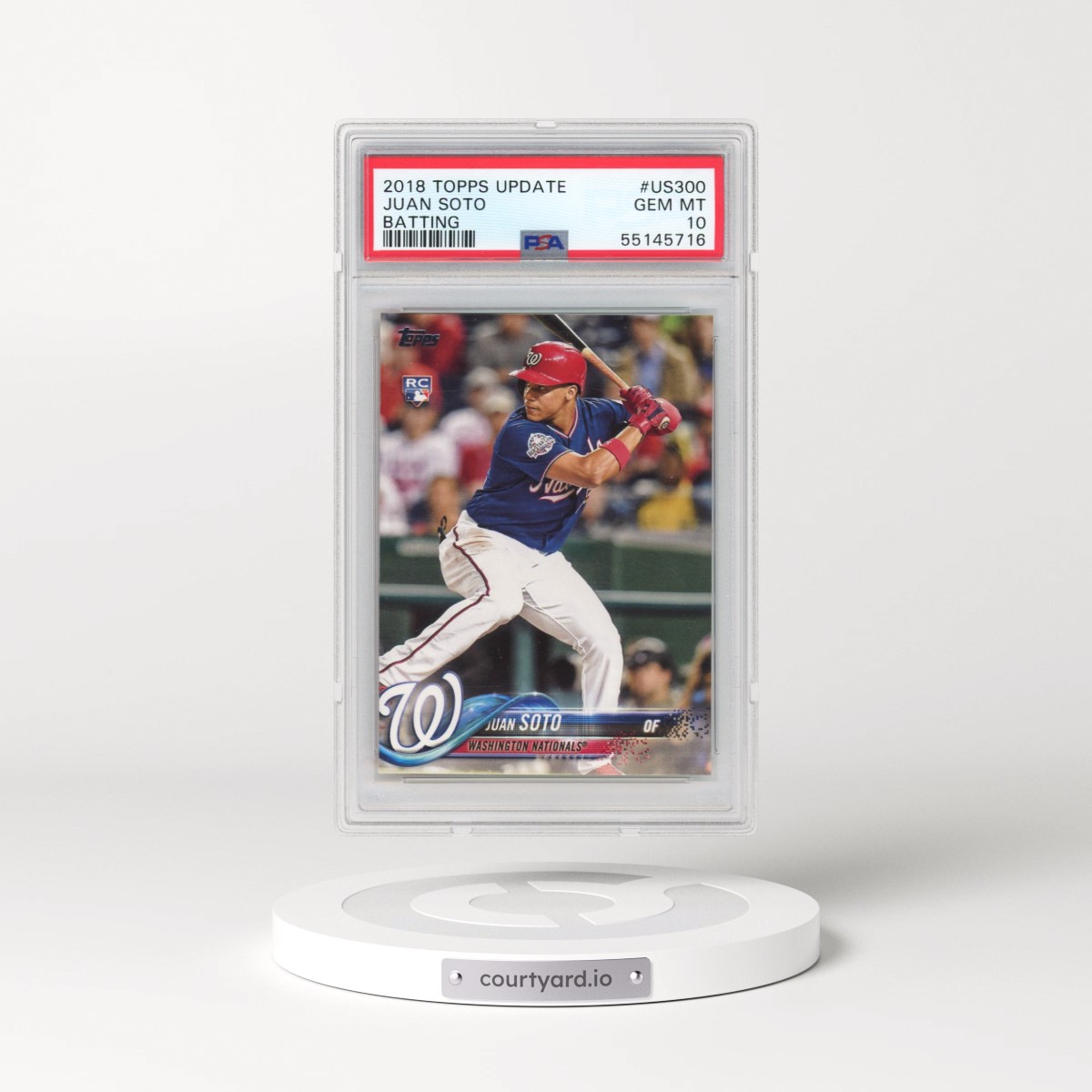 2018 Topps Update Juan Soto - Batting #US300 PSA 10