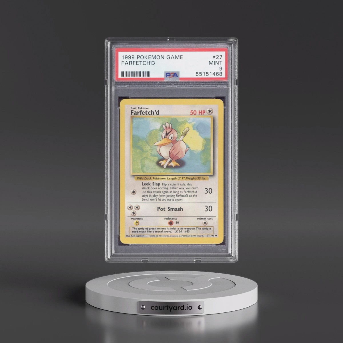 1999 Pokémon Game Farfetch'd #27 PSA 9