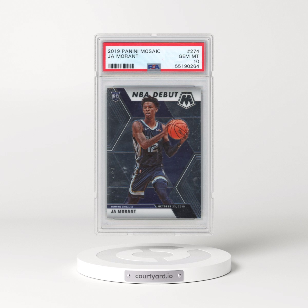 2019 Panini Mosaic #274 Ja Morant (PSA 10 GEM MINT)