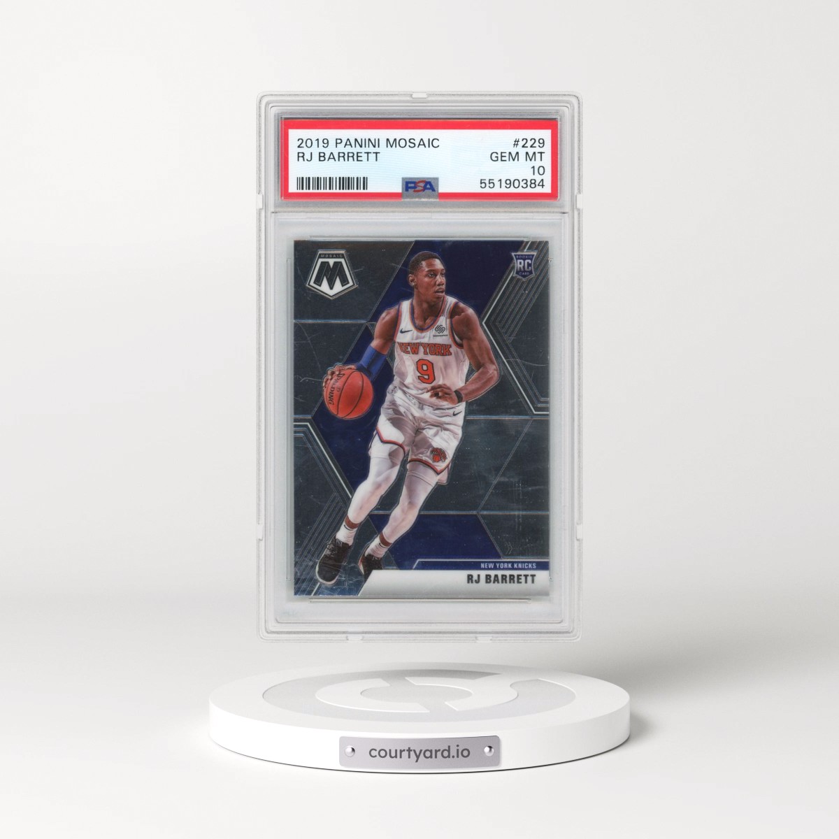 2019 Panini Mosaic #229 RJ Barrett (PSA 10 GEM MINT)
