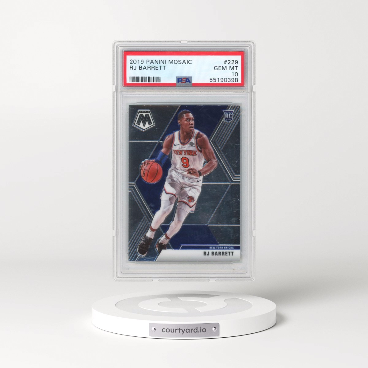 2019 Panini Mosaic #229 RJ Barrett (PSA 10 GEM MINT)