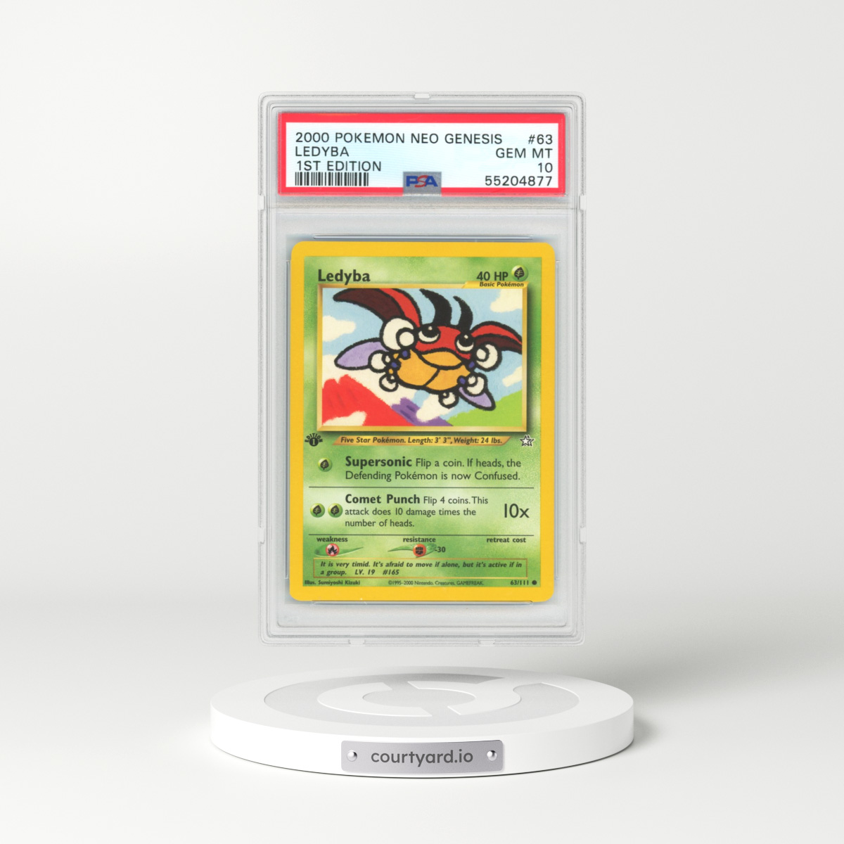 2000 Neo Genesis #63 Ledyba - 1st Edition (PSA 10 GEM MINT)