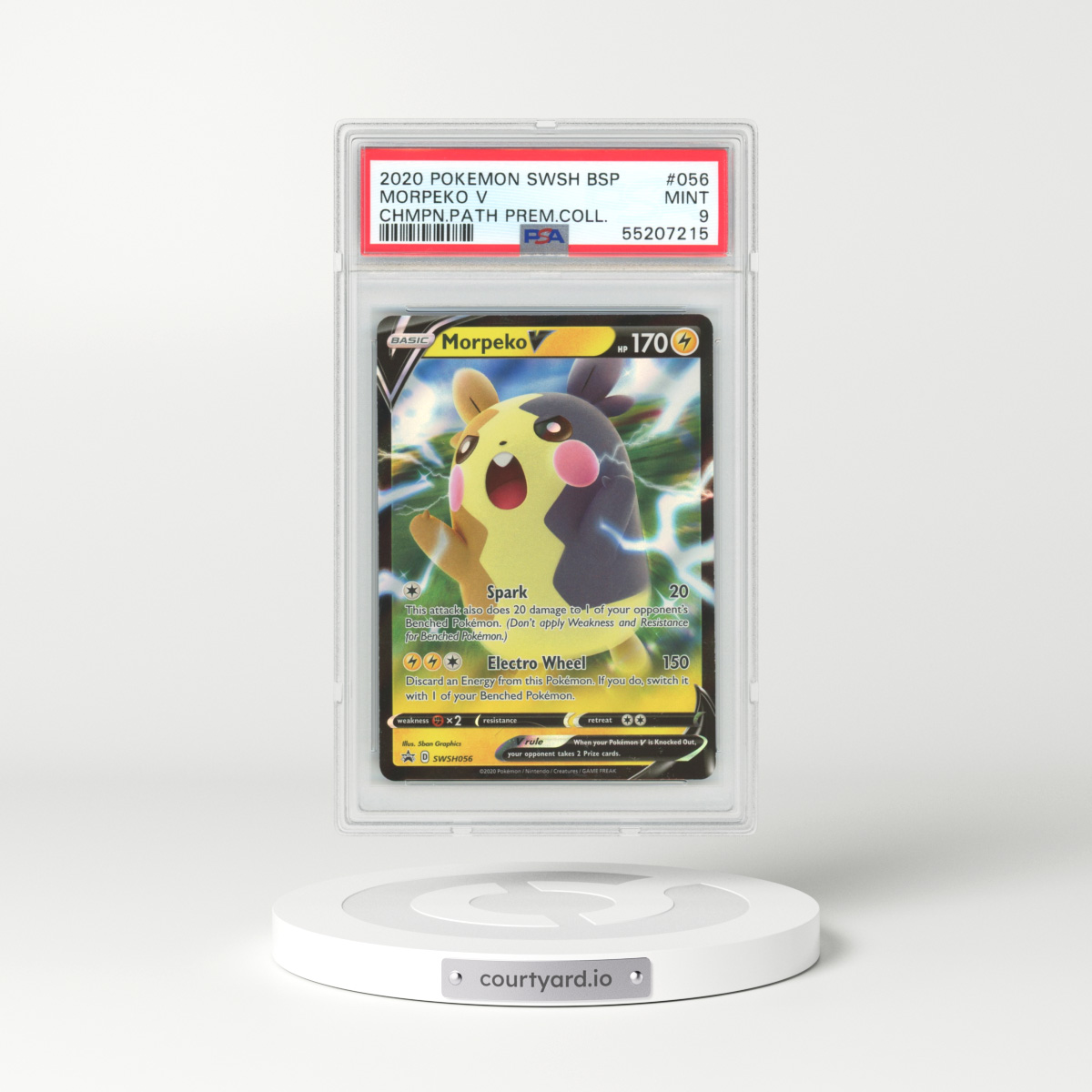 2020 Base Set #56 Morpeko V - Full Art Holo (PSA 9 MINT)