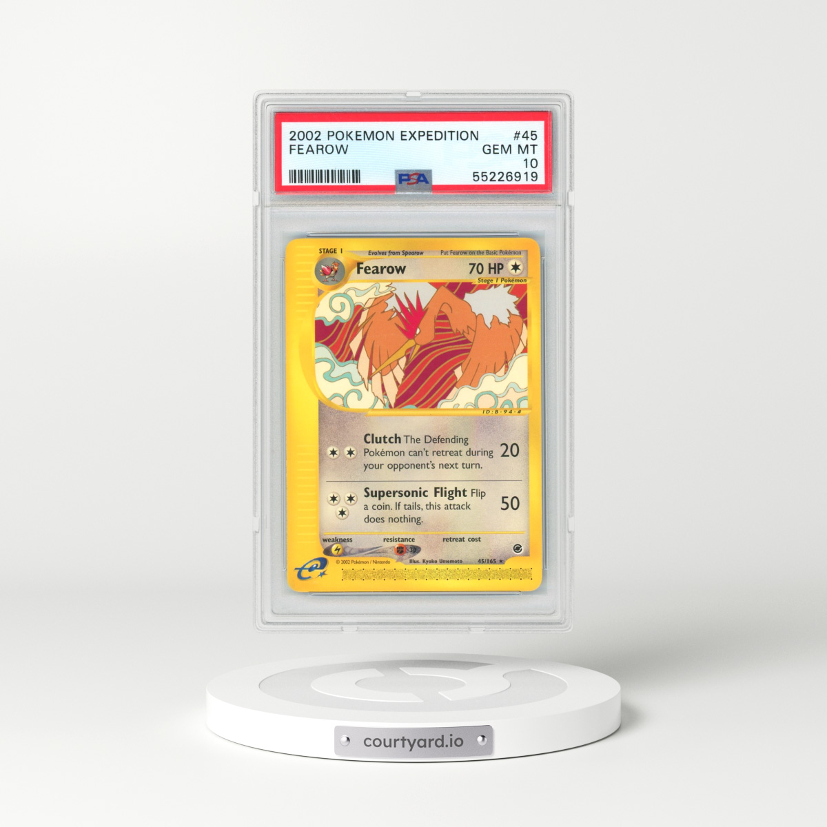 2002 Pokémon Expedition #45 Fearow (PSA 10 GEM MINT)