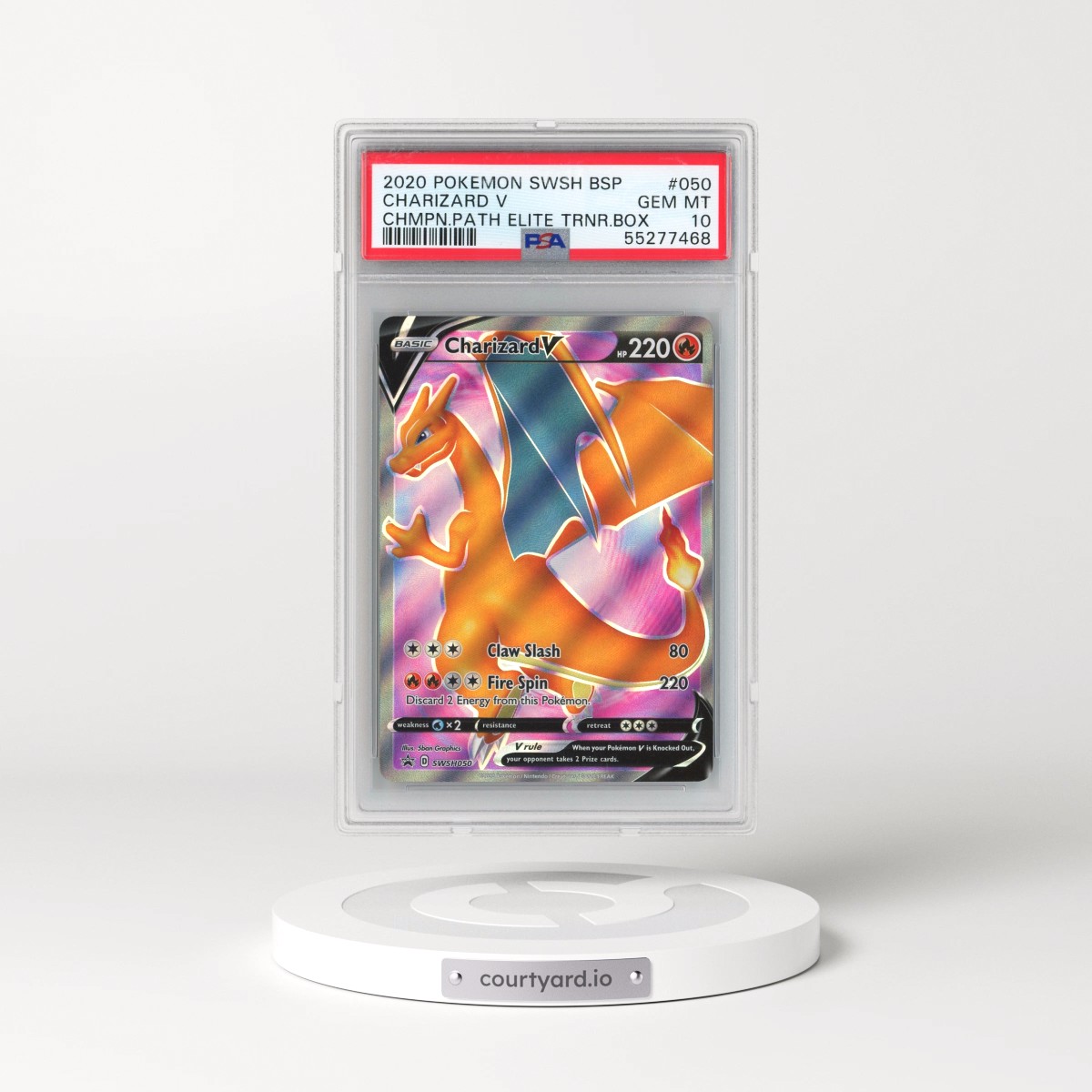 2020 Champion's Path #50 Charizard V - Full Art Holo (PSA 10 GEM MINT)