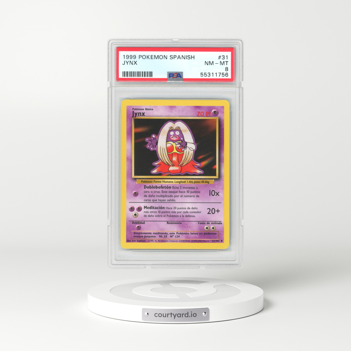 1999 Spanish Base Set #31 Jynx (PSA 8 NM-MT)