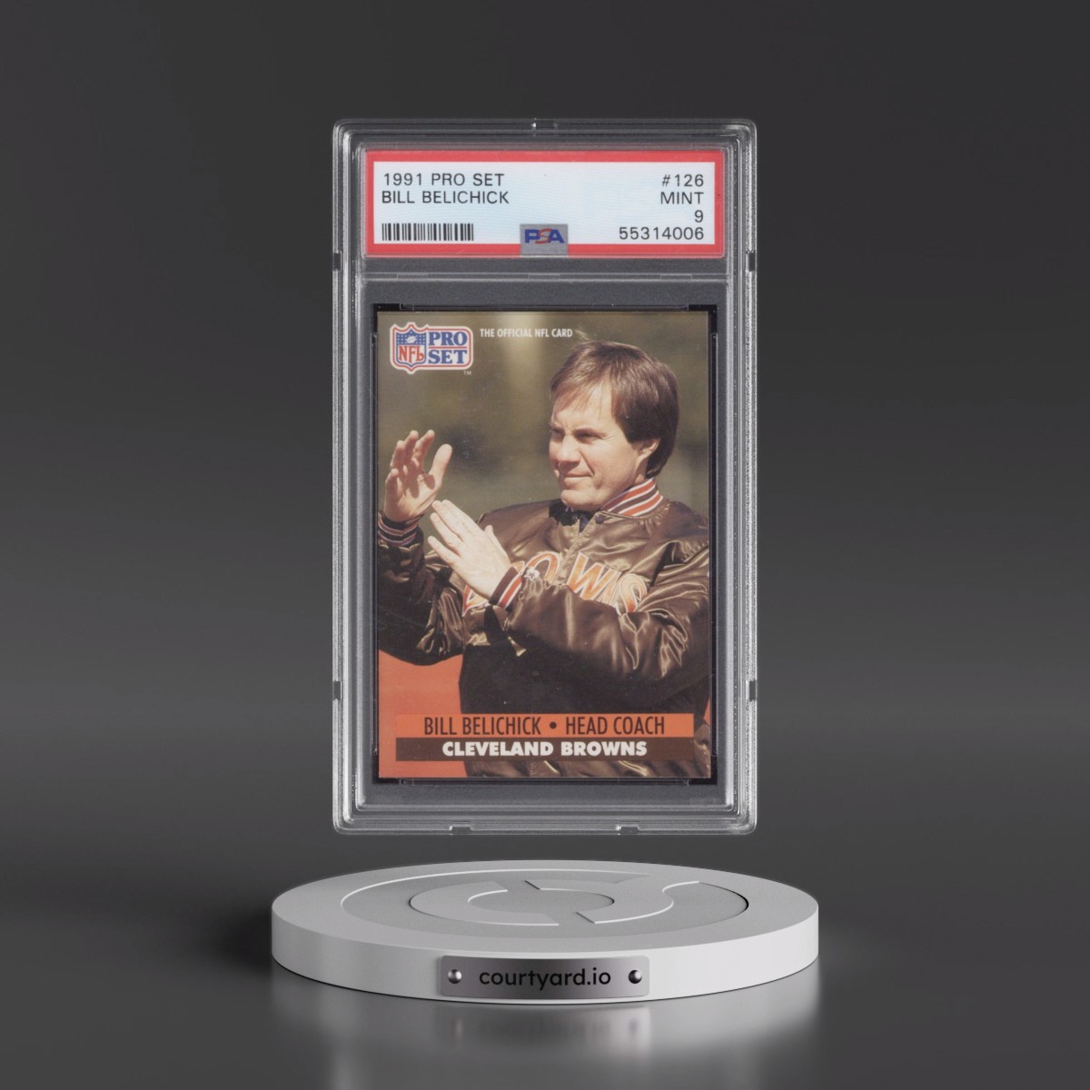 1991 Pro Set #126 Bill Belichick (PSA 9 MINT)