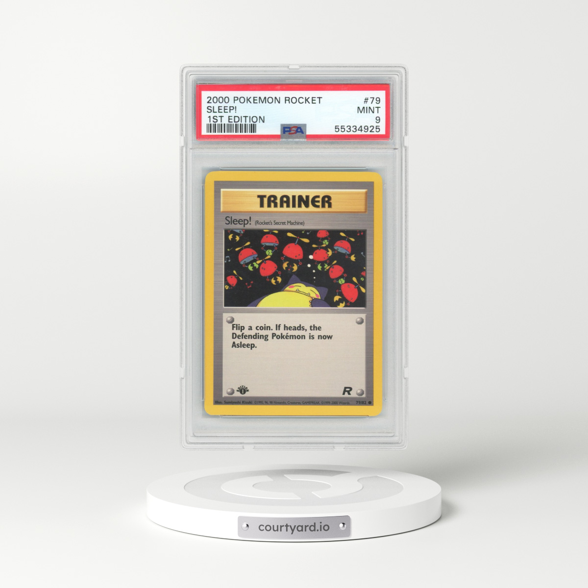 2000 Pokémon Rocket #79 Sleep! - 1st Edition (PSA 9 MINT)