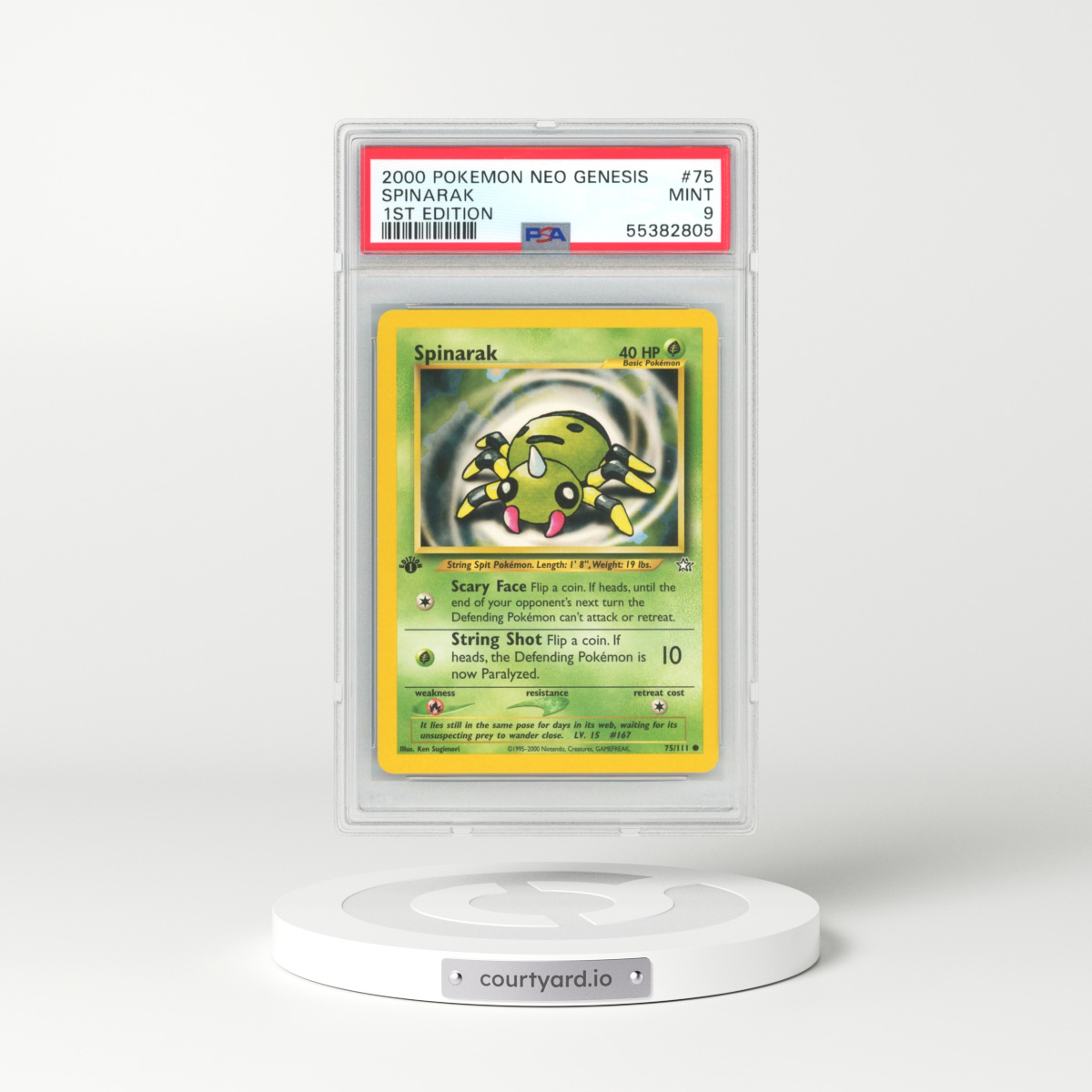 2000 Neo Genesis #75 Spinarak - 1st Edition (PSA 9 MINT)