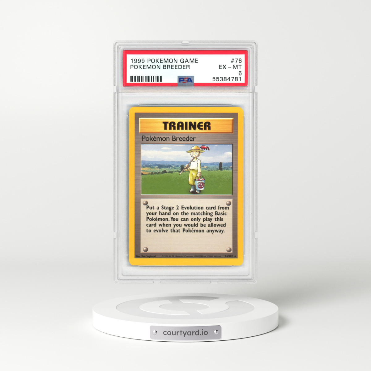 1999 Base Set #76 Pokemon Breeder (PSA 6 EX-MT)