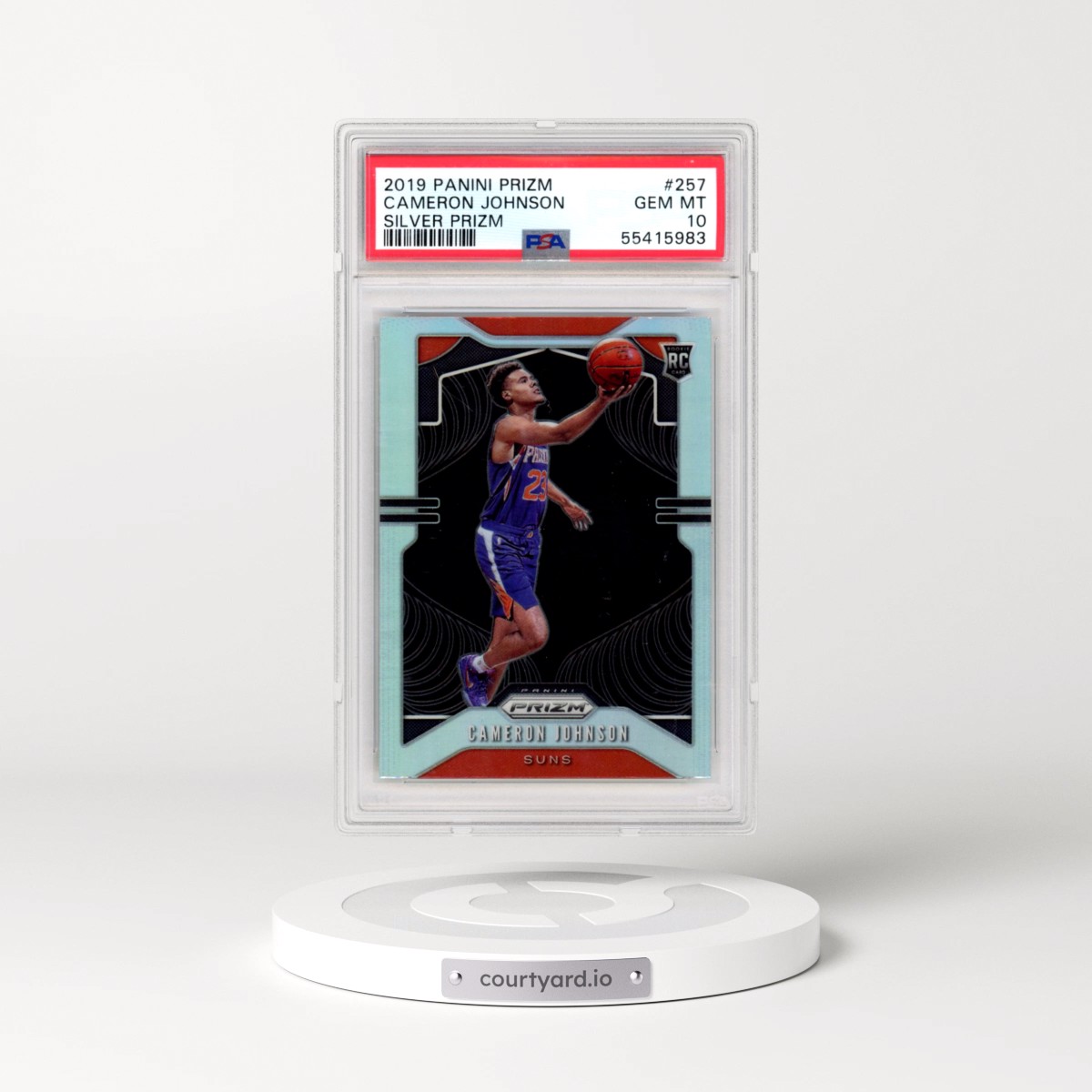 2019 Panini Prizm #257 Cameron Johnson - Silver Prizm (PSA 10 GEM MINT)