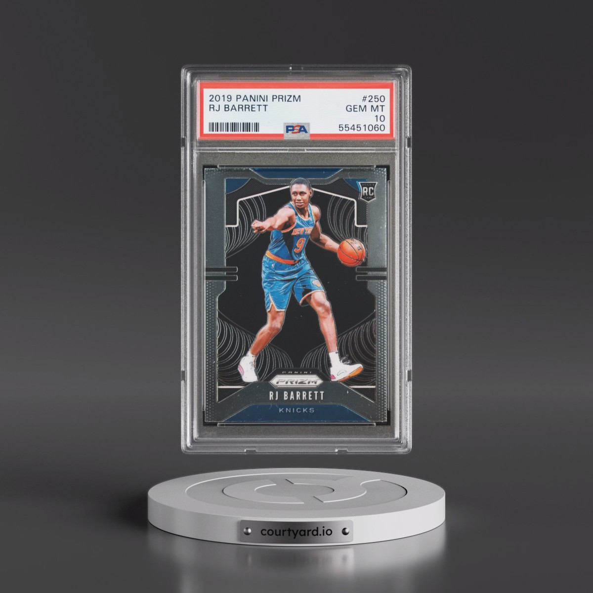 2019 Panini Prizm #250 RJ Barrett (PSA 10 GEM MINT)