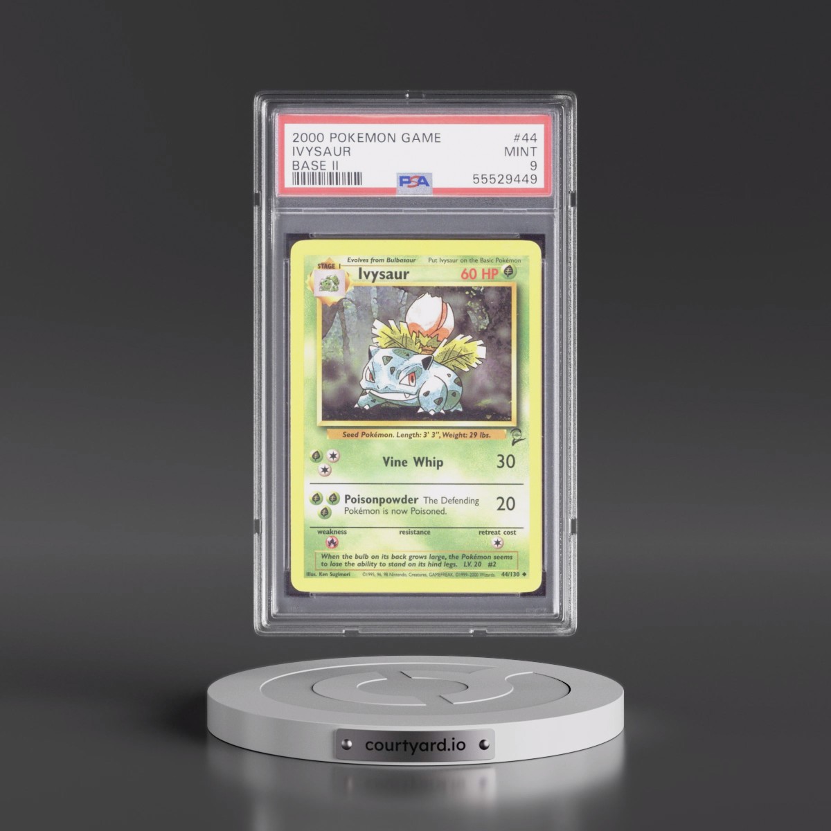 2000 Pokémon Game Base II #44 Ivysaur (PSA 9 MINT)