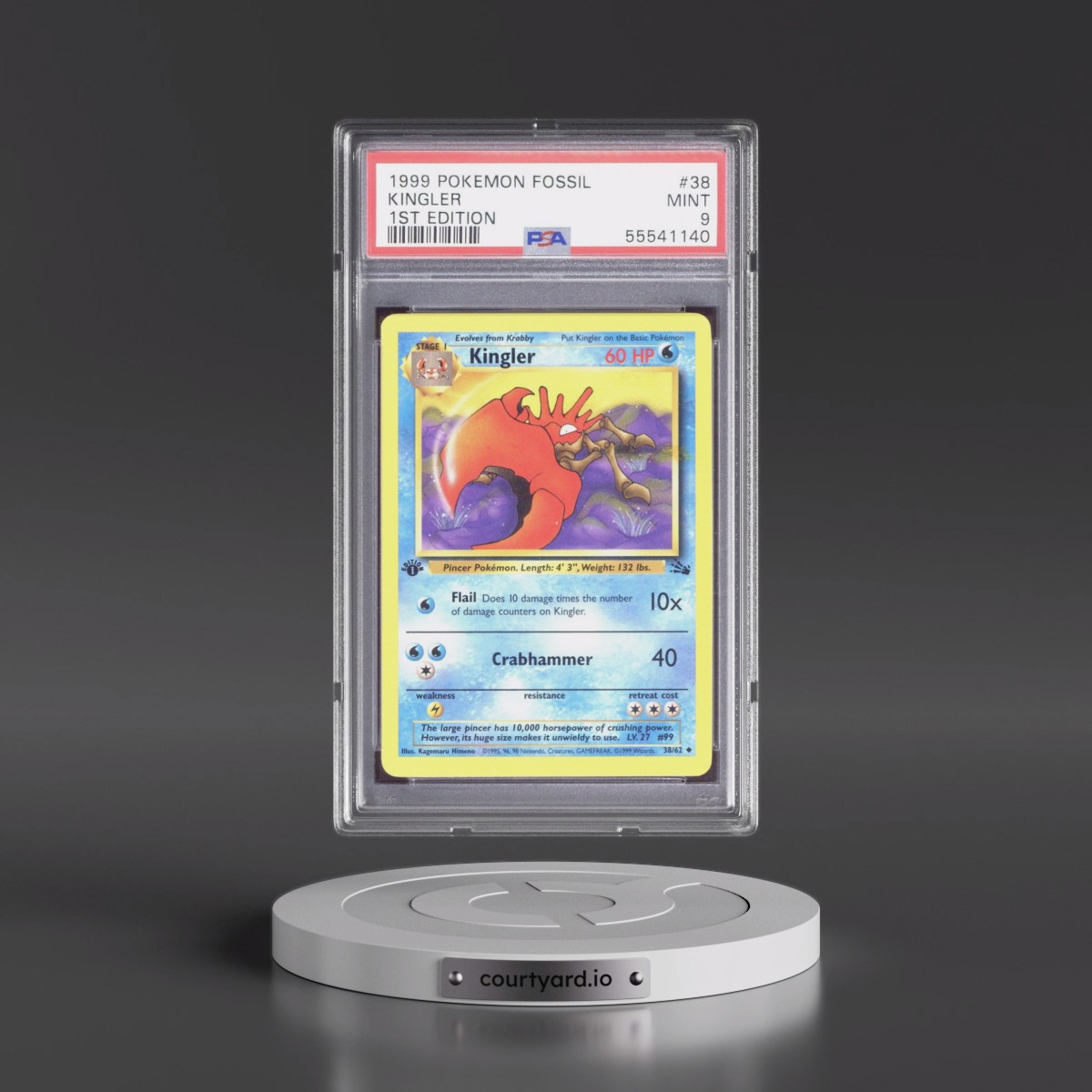 1995 kingler pokemon card value CLEARANCE Vintage Uncommon - 1st Edition Kingler Fossil Non-holo Pokemon Card 38/62 - NM