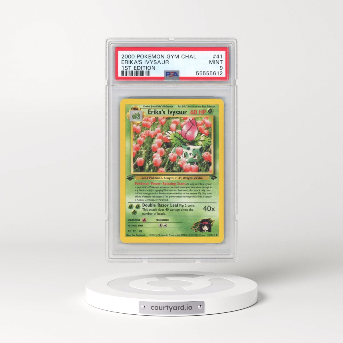 2000 Pokémon Gym Challenge #41 Erika's Ivysaur - 1st Edition (PSA 9 MINT)