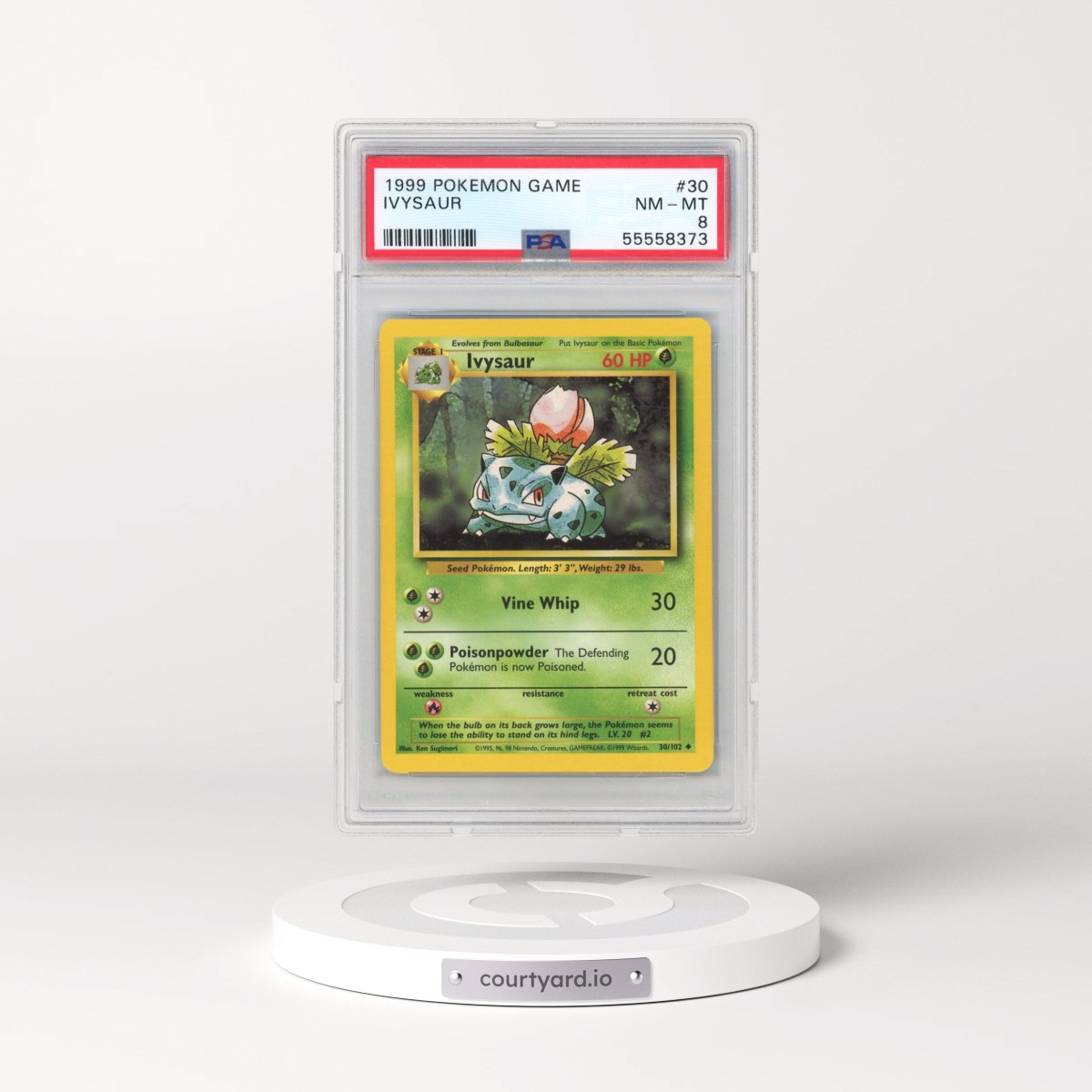 1999 Pokémon Game #30 Ivysaur (PSA 8 NM-MT)